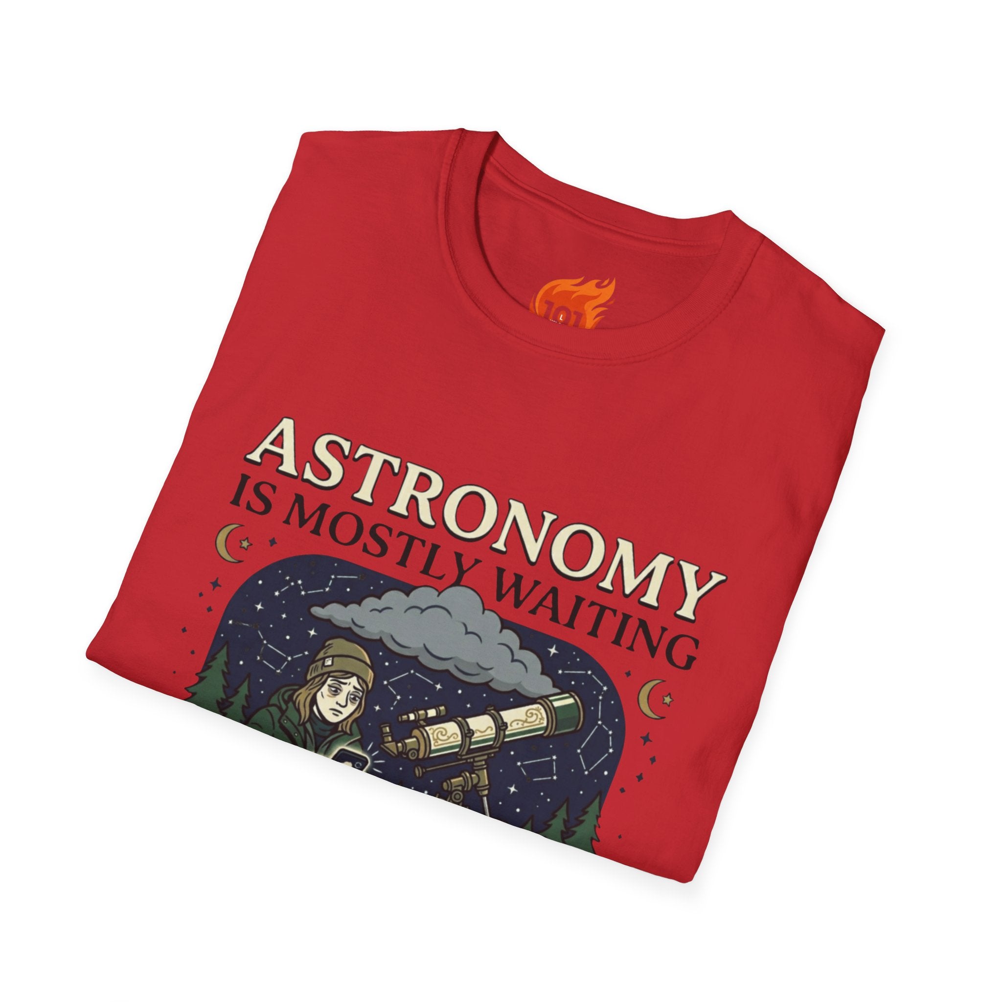 Astronomy is Mostly Waiting Graphic T-Shirt