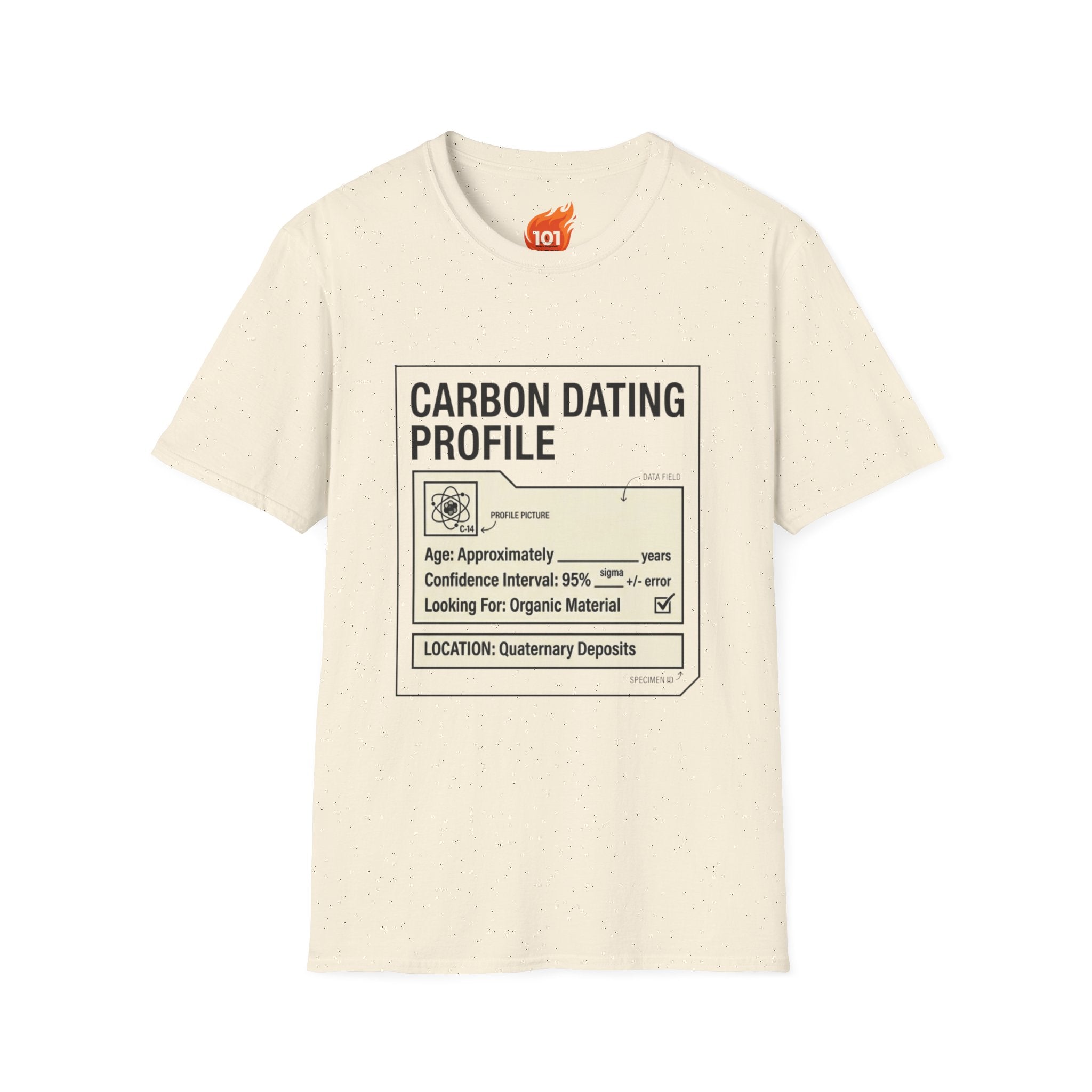 Carbon Dating Profile Graphic T-Shirt