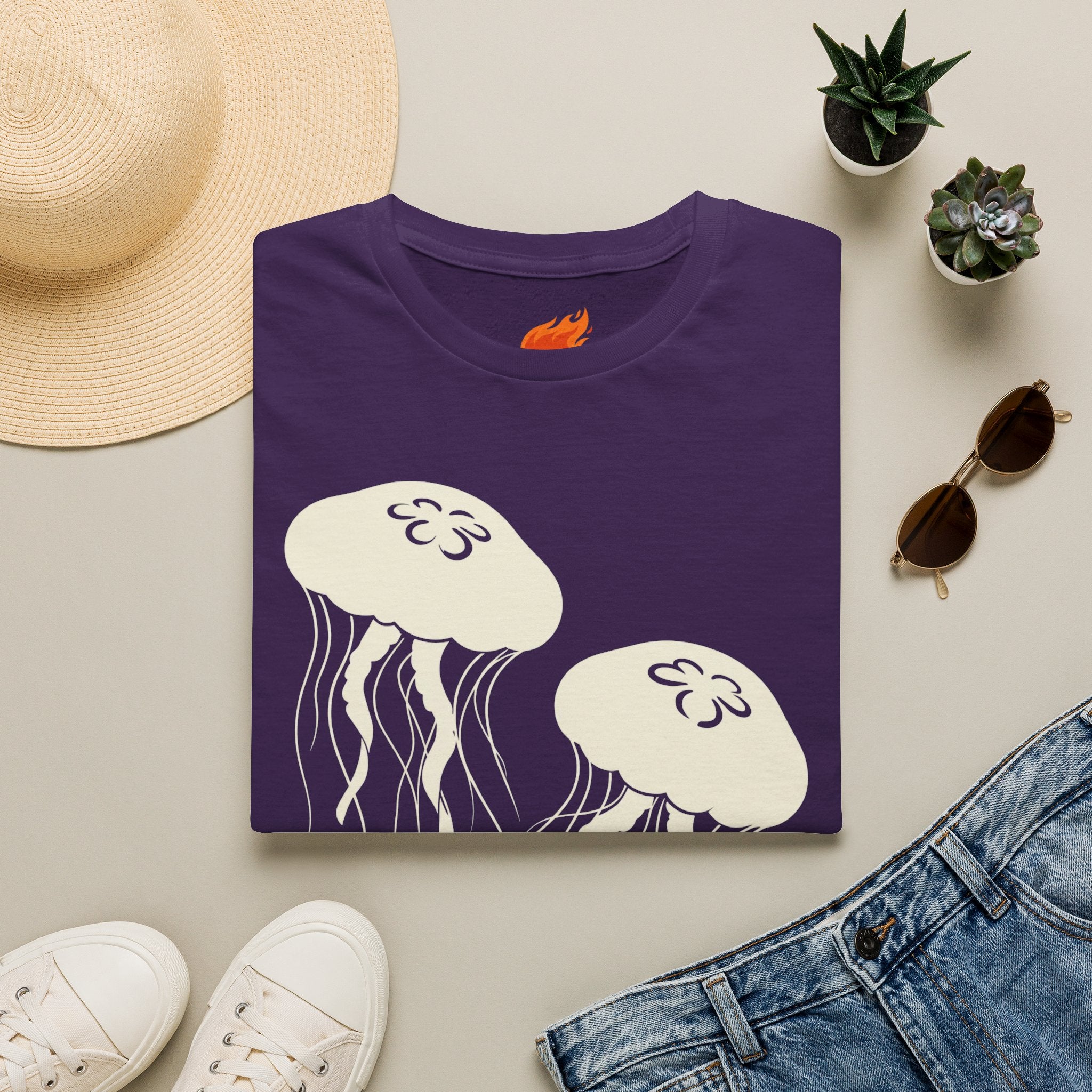 Moon Jellyfish Graphic T-Shirt