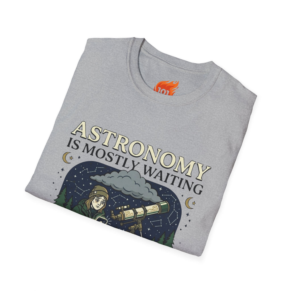 Astronomy is Mostly Waiting Graphic T-Shirt