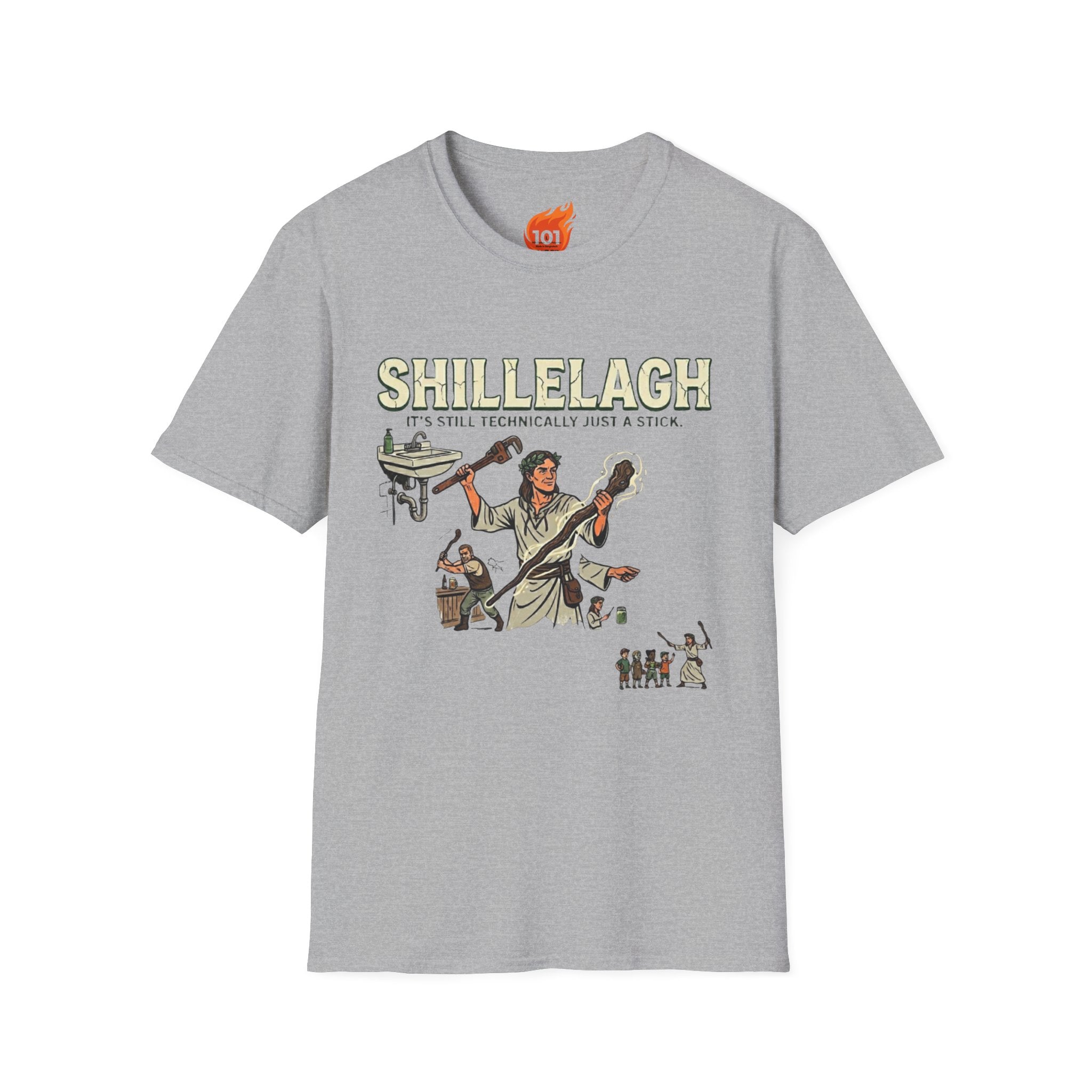 Spell: Shillelagh Stick Graphic T-Shirt