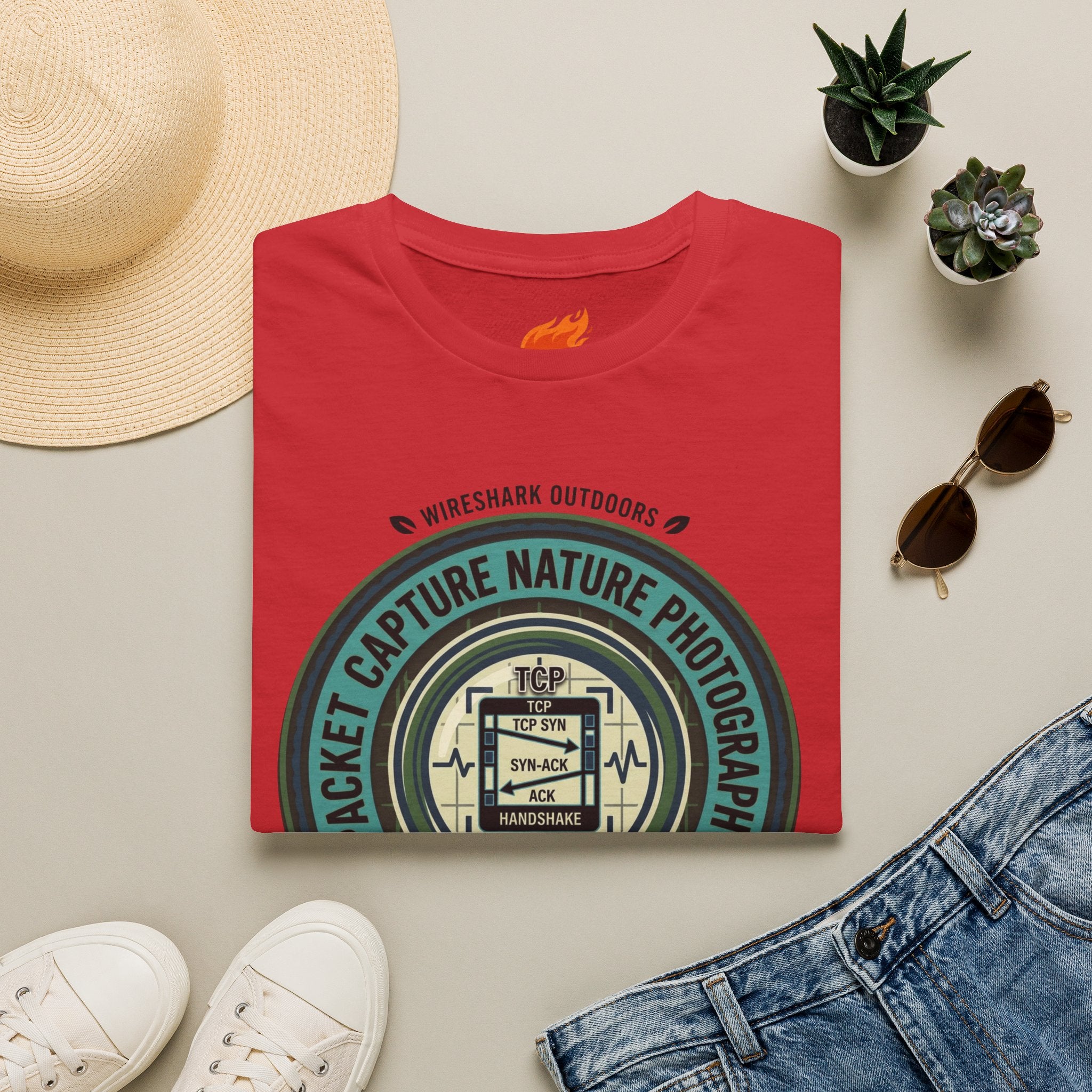 Packet Capture Nature Photography Graphic T-Shirt