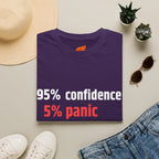 95% Confidence - 5% Panic Graphic T-Shirt