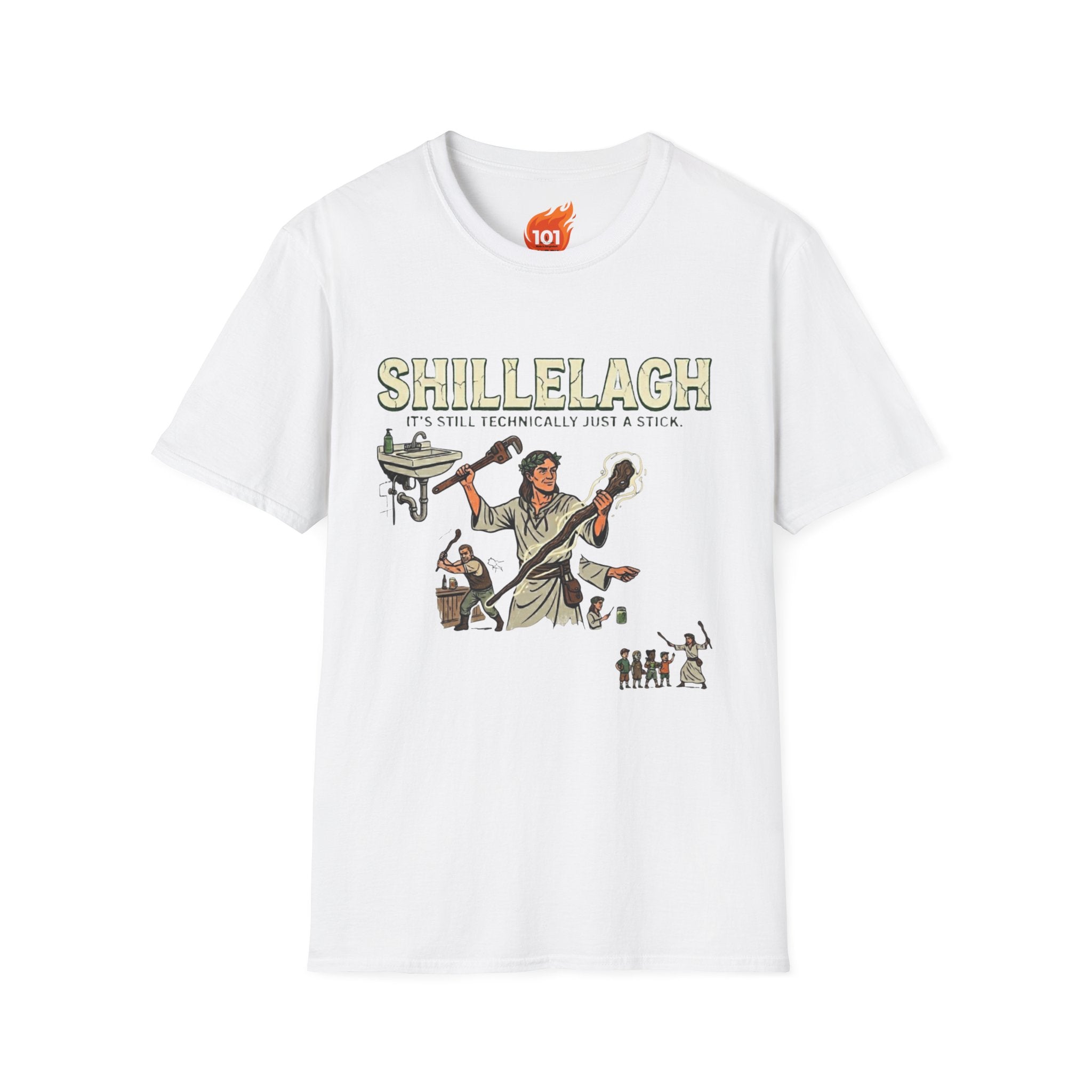 Spell: Shillelagh Stick Graphic T-Shirt