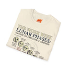 Lunar Work Week Phases Graphic T-Shirt