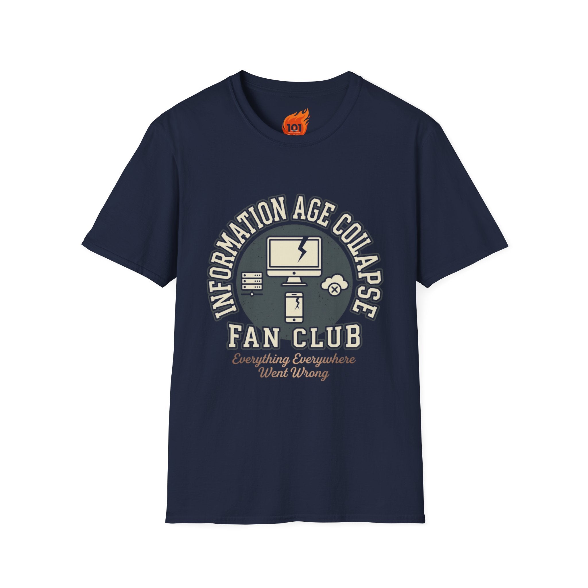 Collapse of the Information Age Graphic T-Shirt