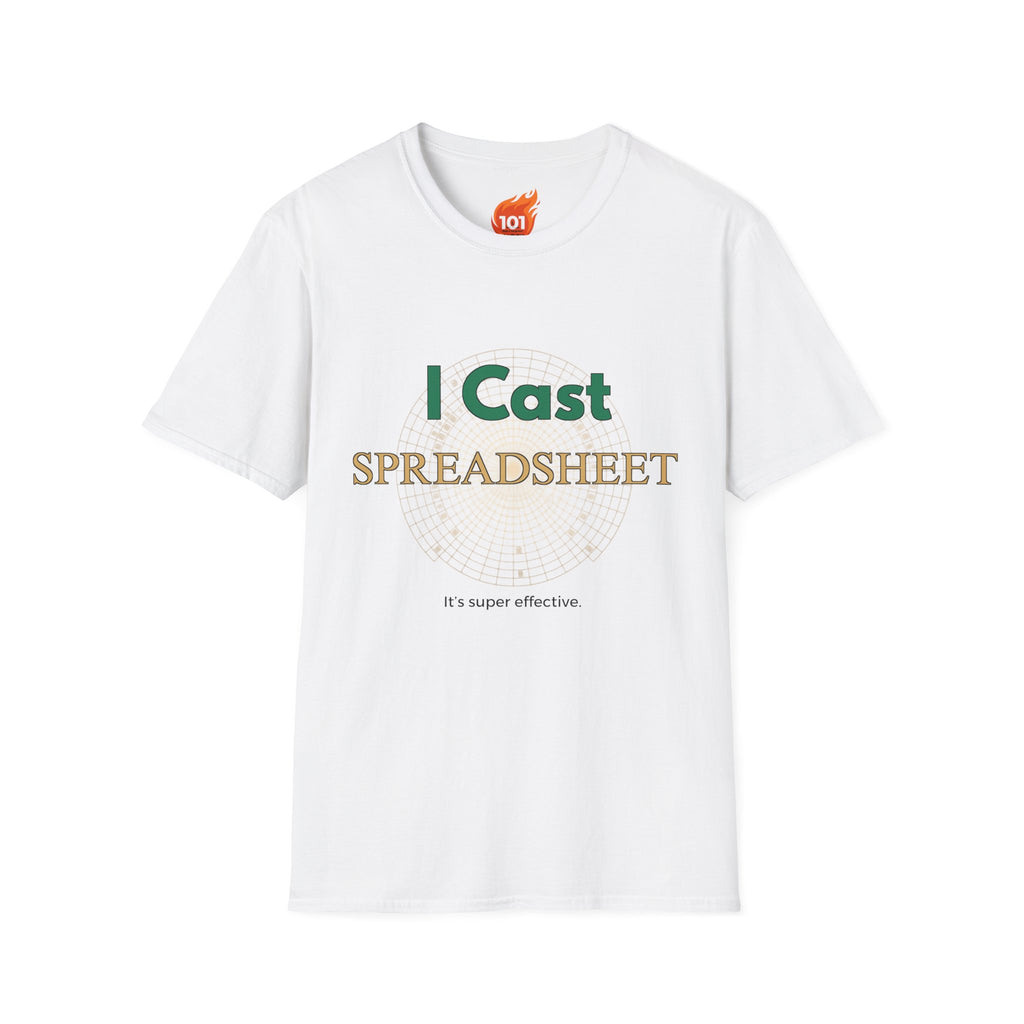 I Cast Spreadsheet Graphic T-Shirt