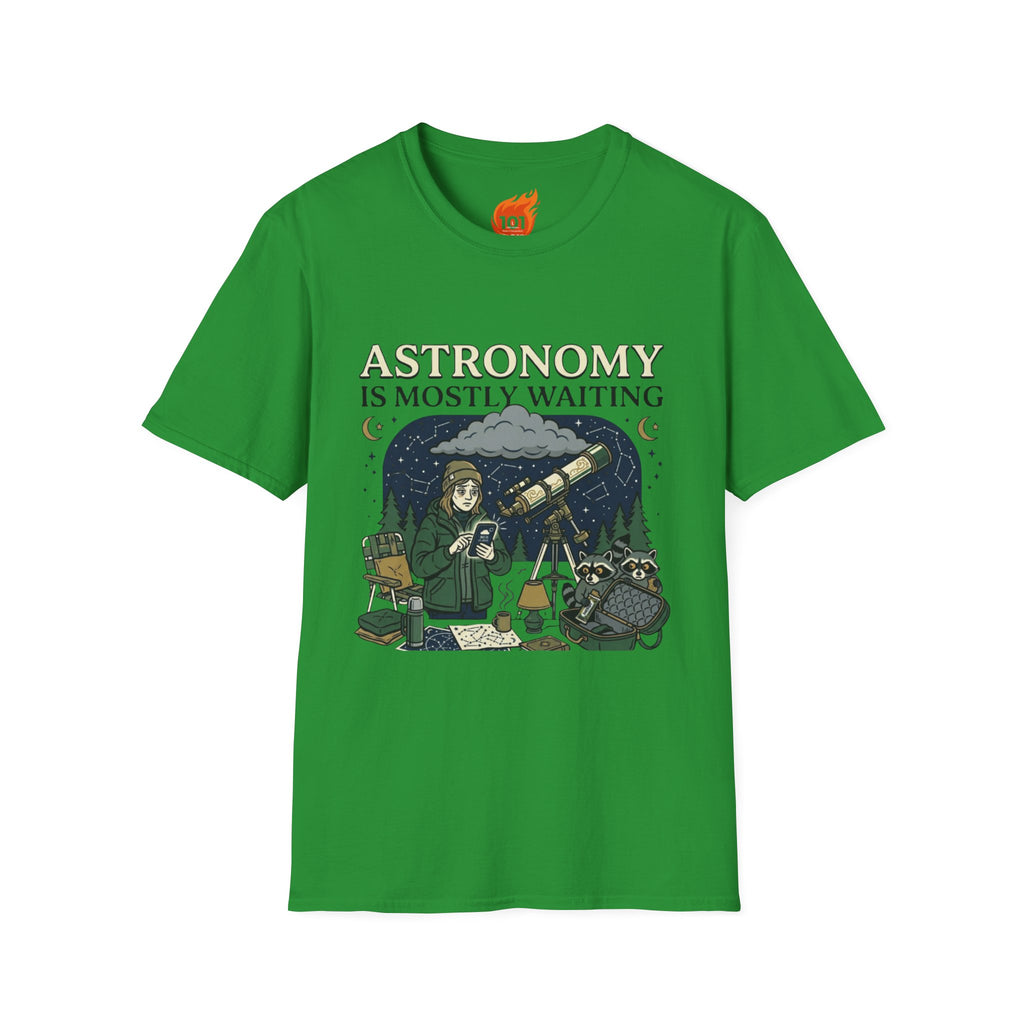 Astronomy is Mostly Waiting Graphic T-Shirt