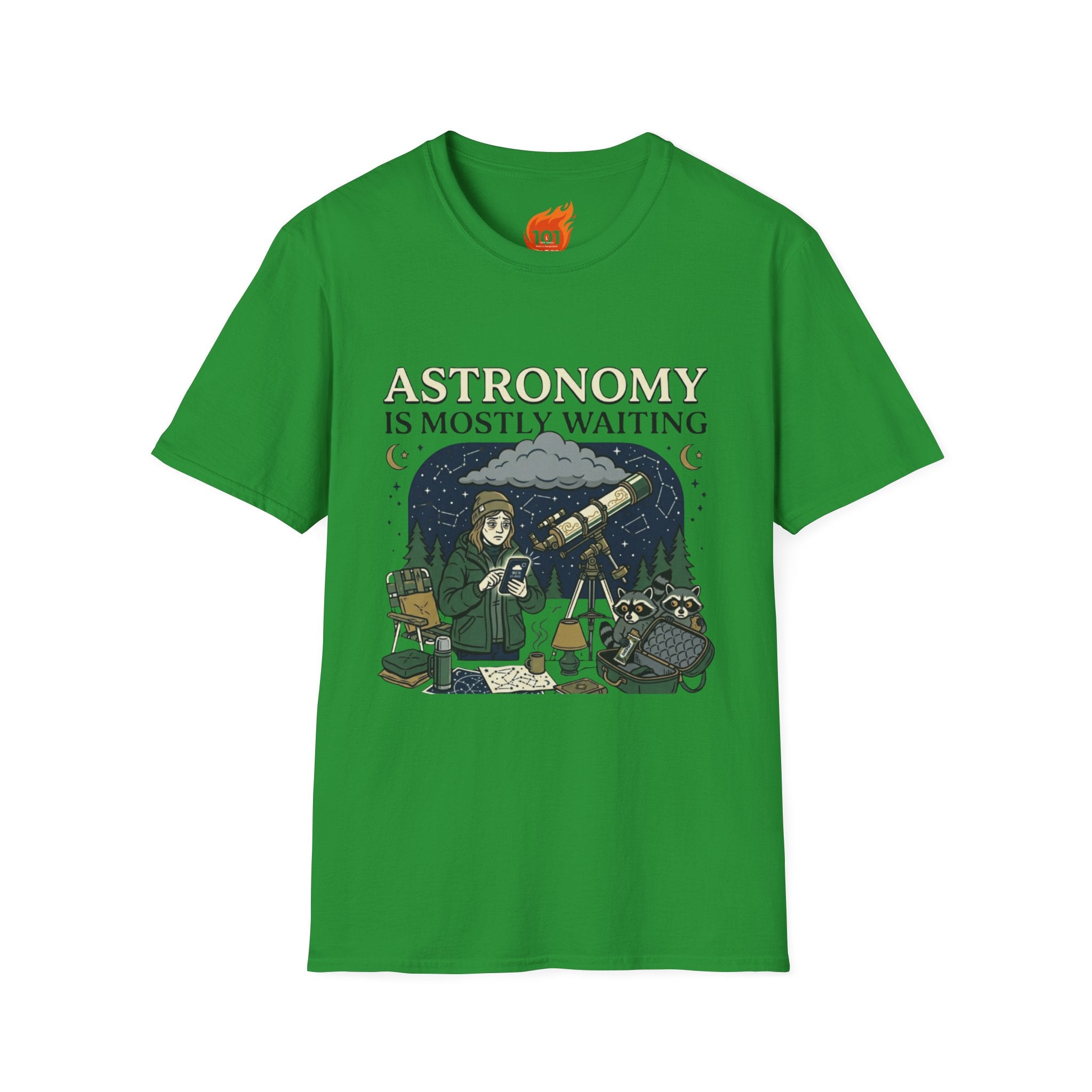 Astronomy is Mostly Waiting Graphic T-Shirt