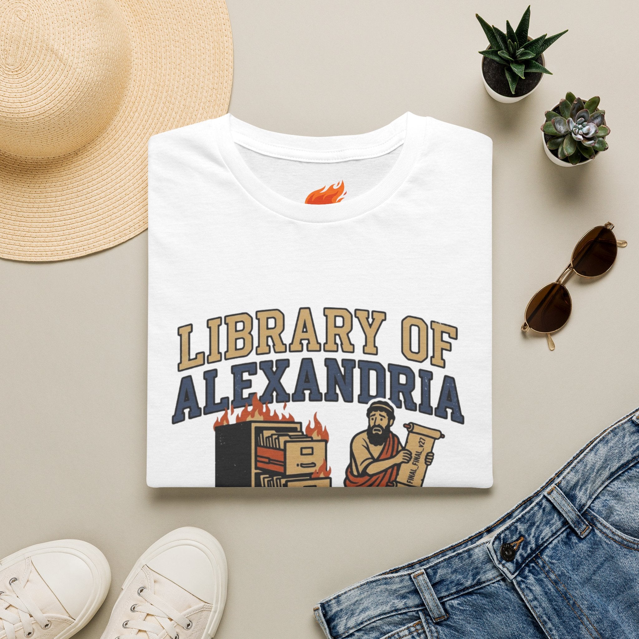 Library of Alexandria Backup Department Graphic T-Shirt