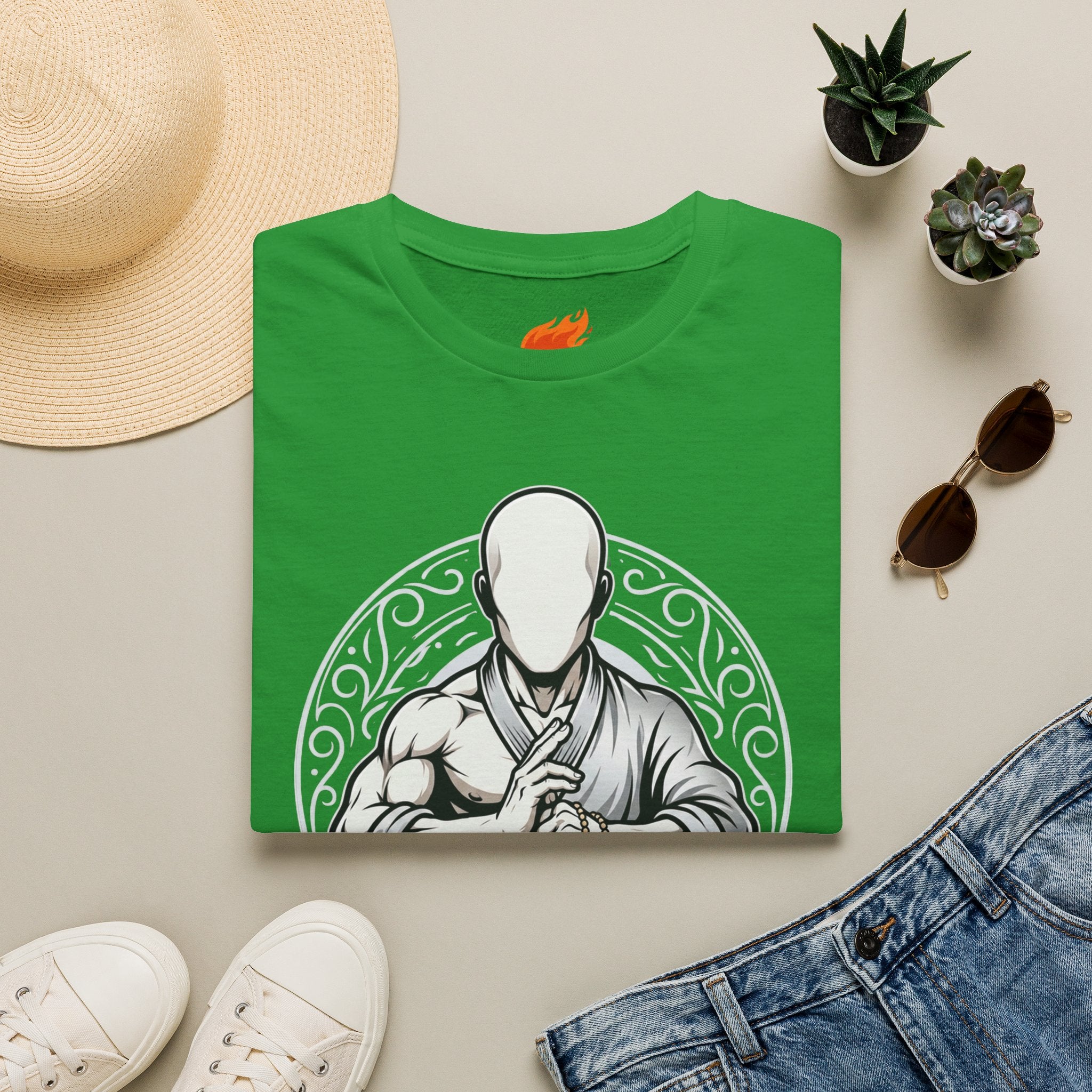 Monk Silhouette Graphic T-Shirt