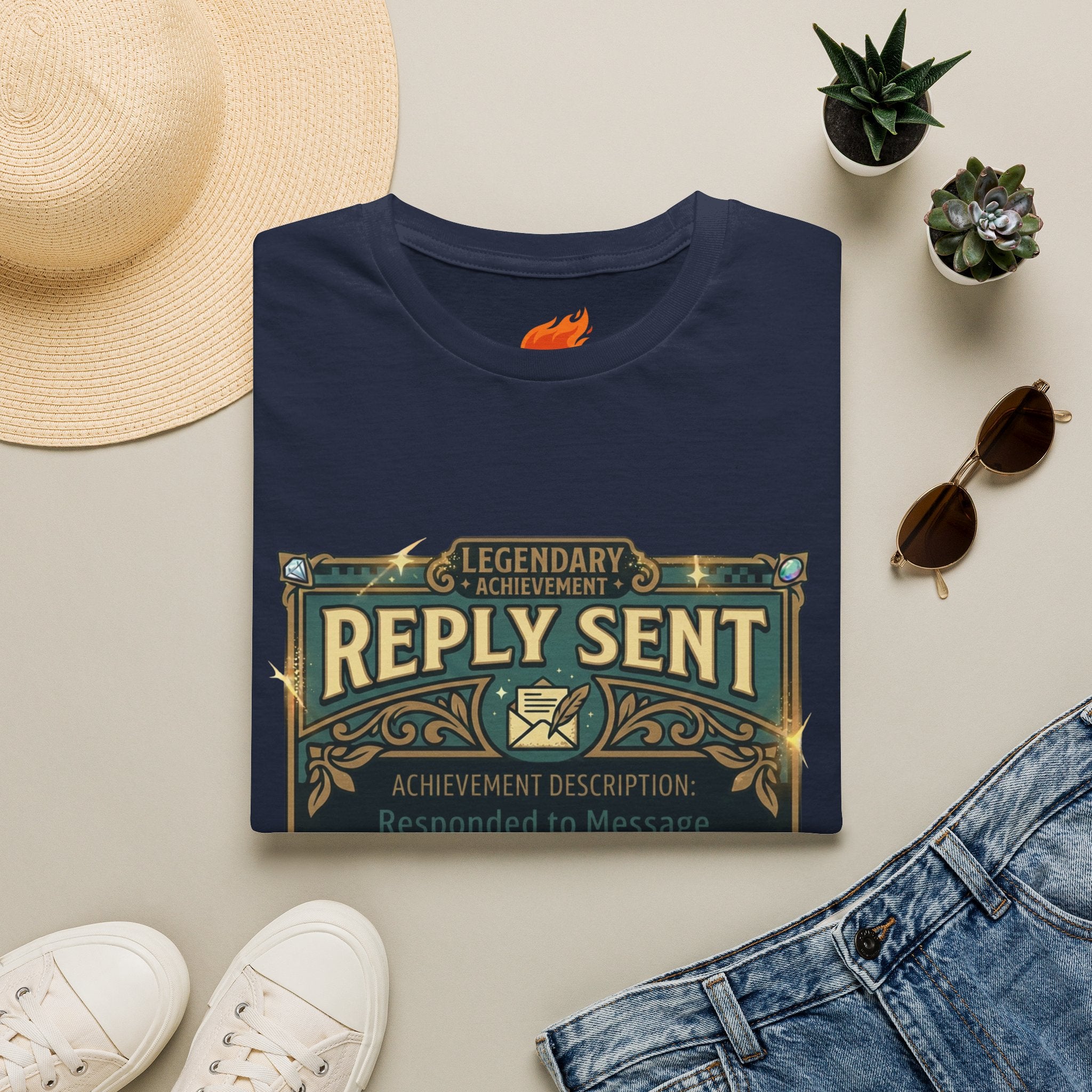Achievement: Sent a Reply Graphic T-Shirt