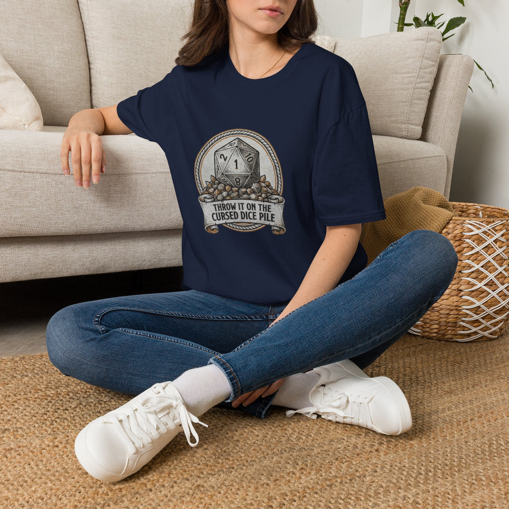 Cursed Dice Pile Graphic T-Shirt