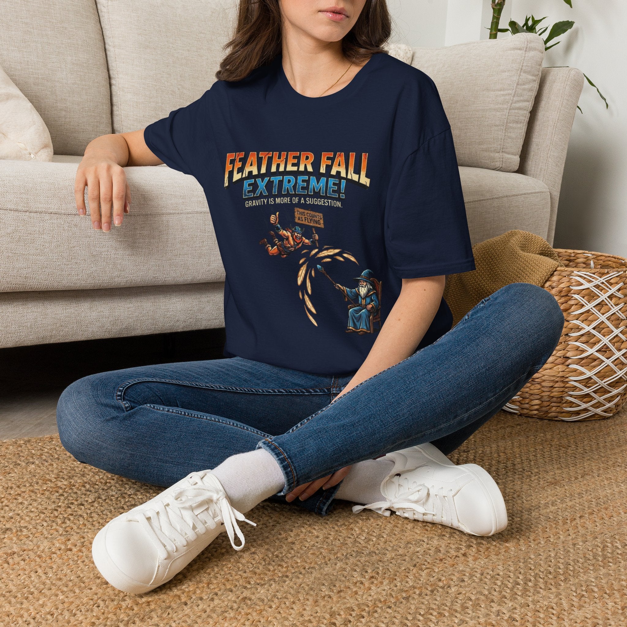 Spell: Feather Fall Graphic T-Shirt