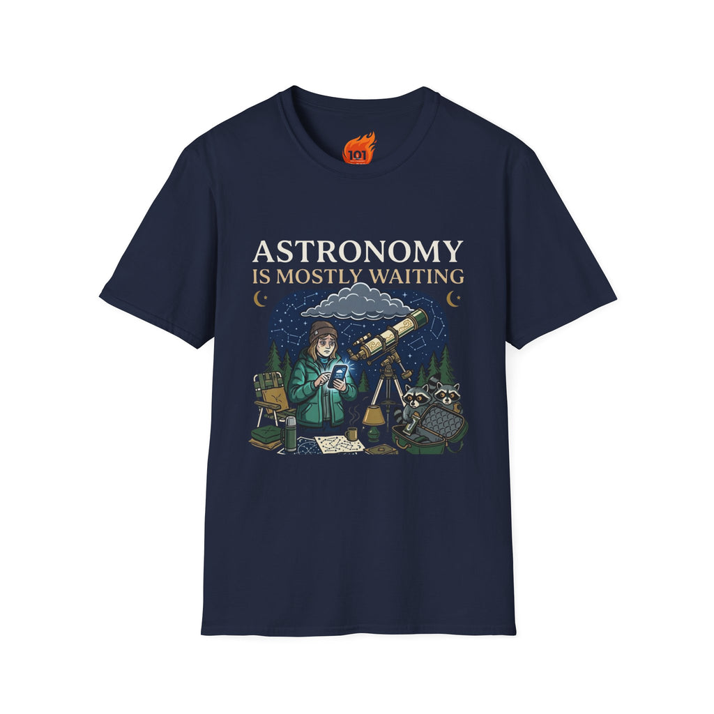 Astronomy is Mostly Waiting Graphic T-Shirt