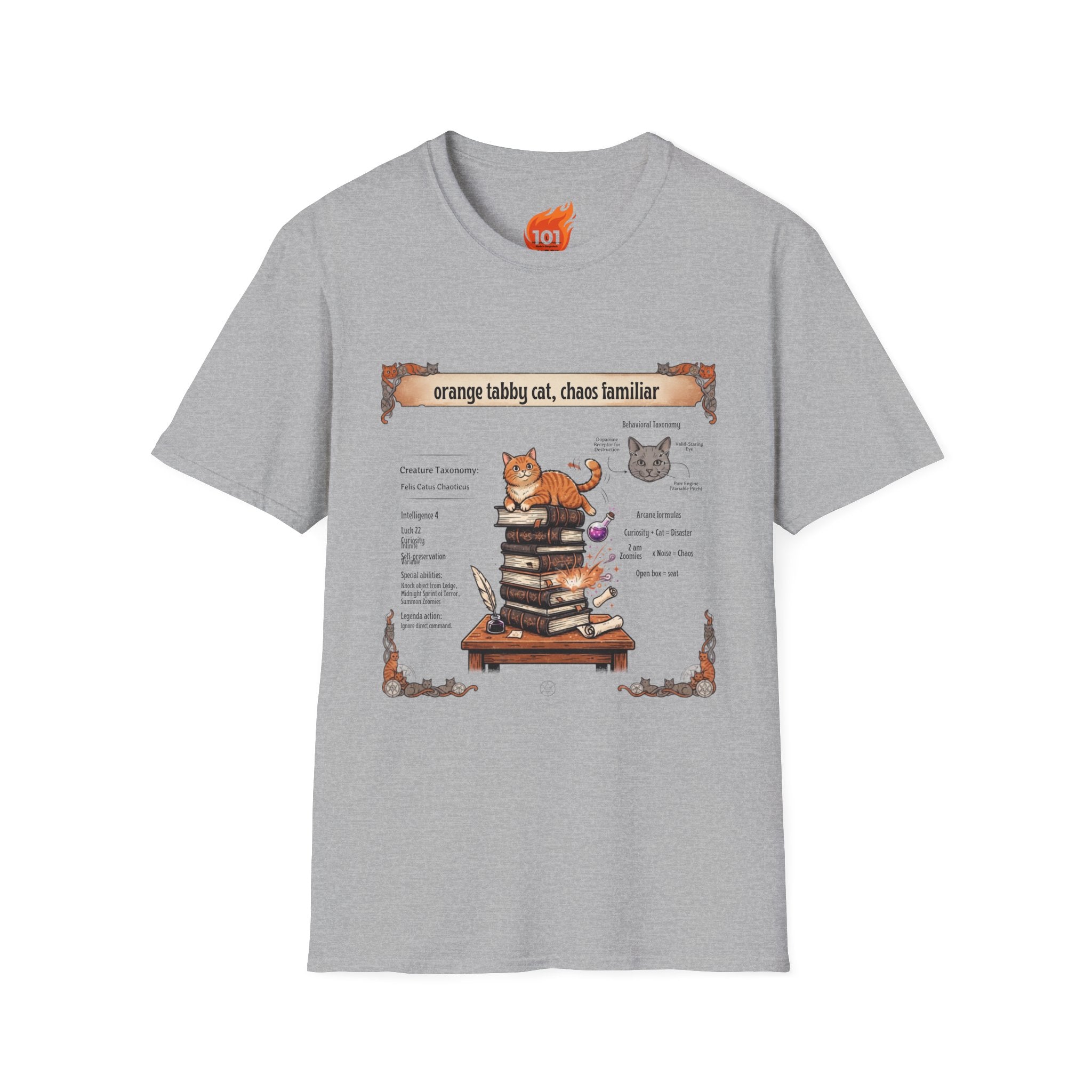 Everyday Bestiary: Orange Tabby Cat Graphic T-Shirt