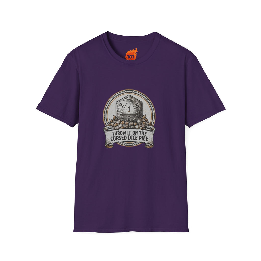 Cursed Dice Pile Graphic T-Shirt