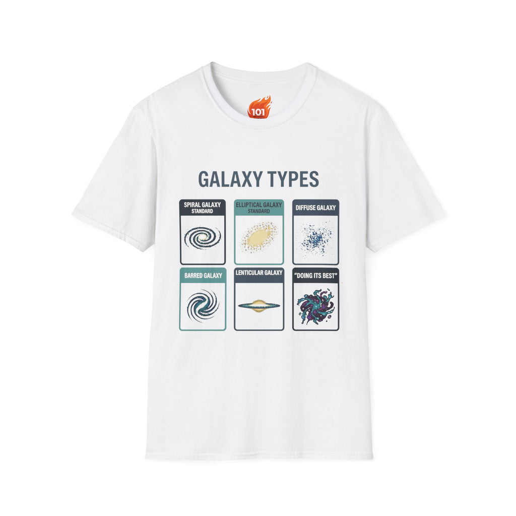 Galaxy Types Graphic T-Shirt