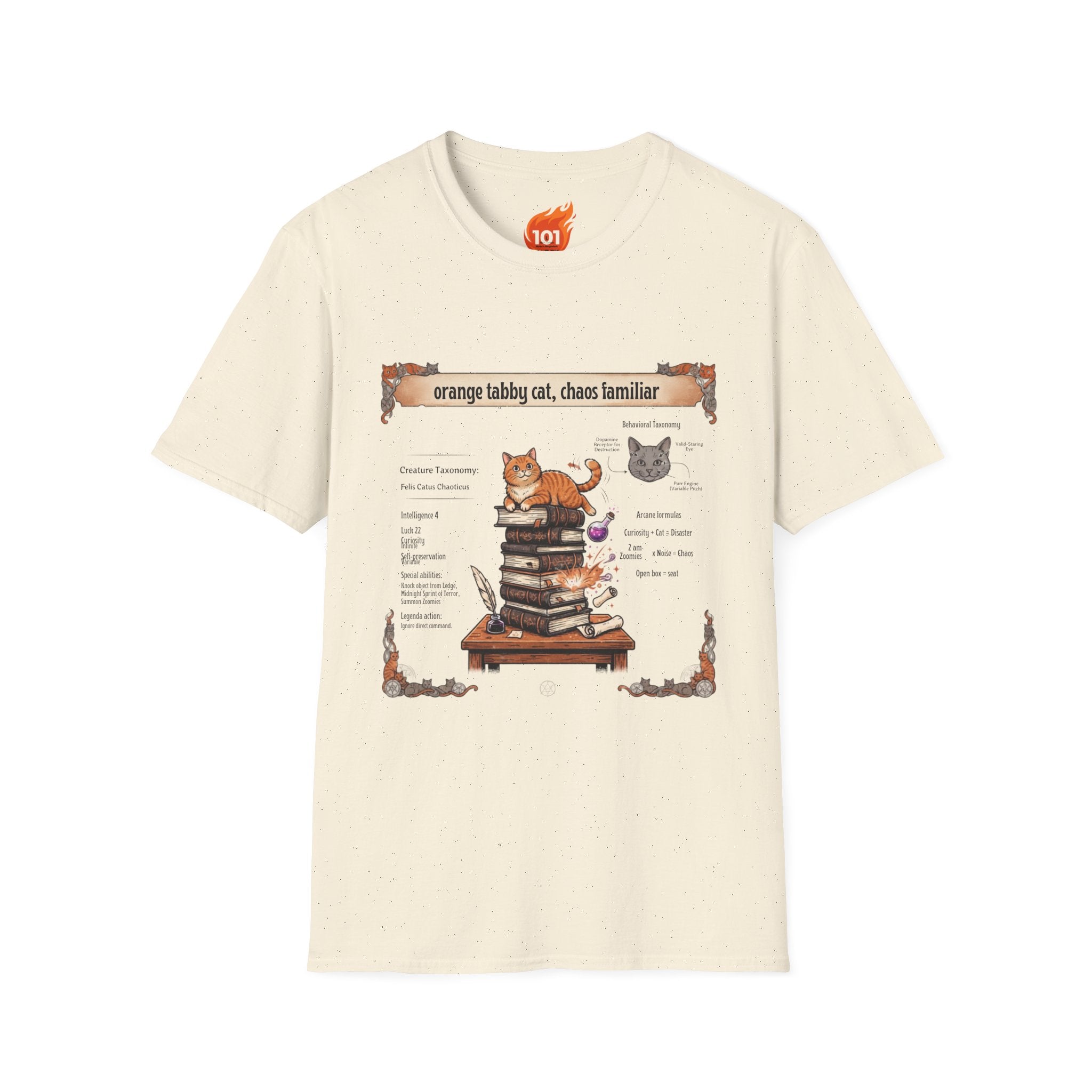 Everyday Bestiary: Orange Tabby Cat Graphic T-Shirt