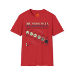 Lunar Work Week Phases Graphic T-Shirt