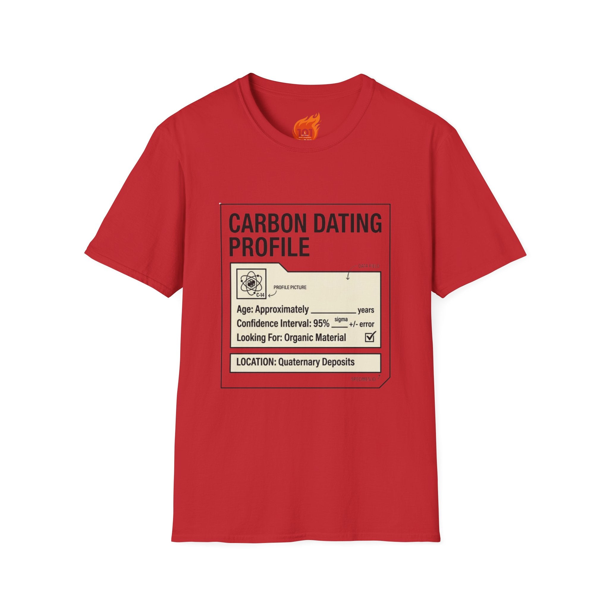 Carbon Dating Profile Graphic T-Shirt