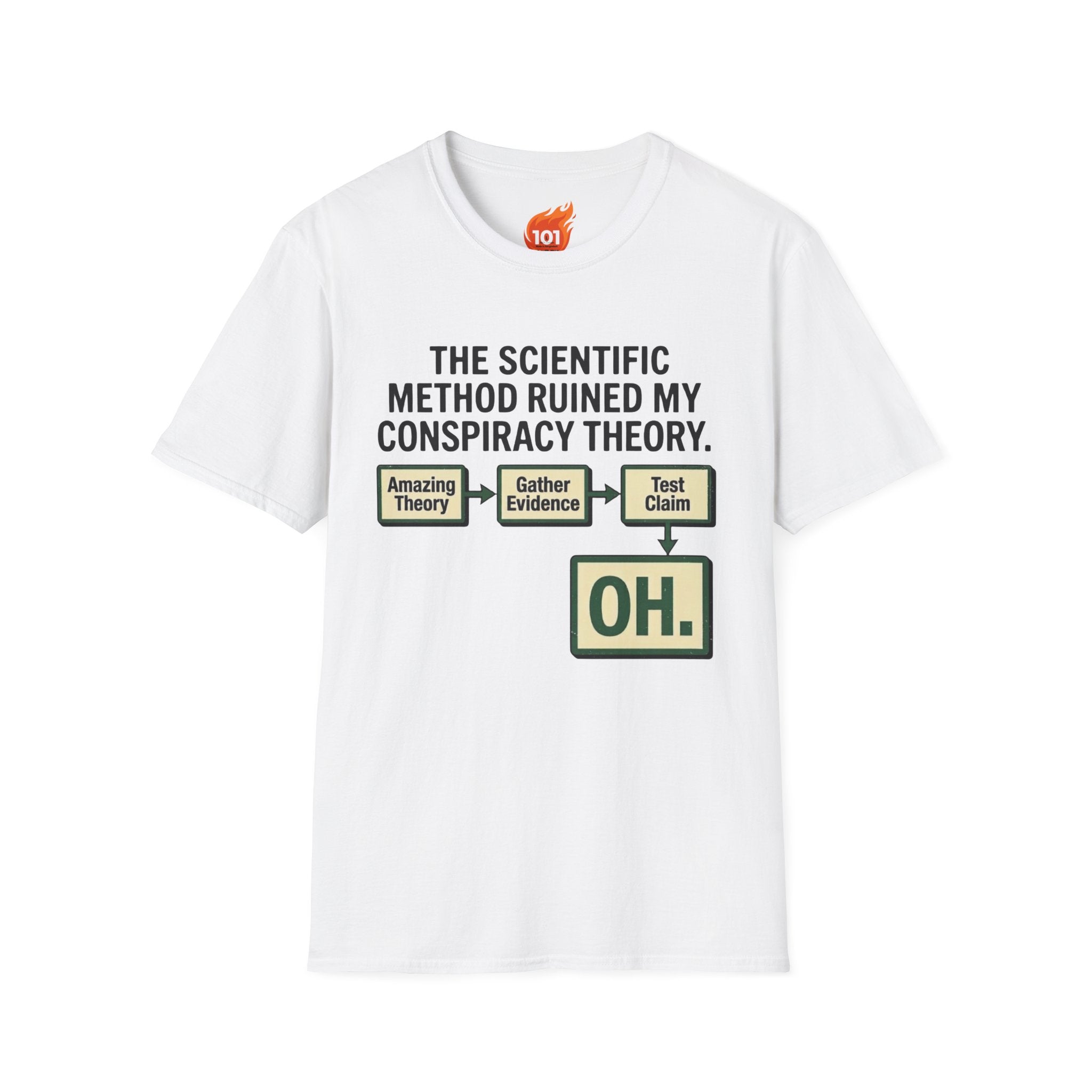 Scientific Conspiracy Theory Graphic T-Shirt