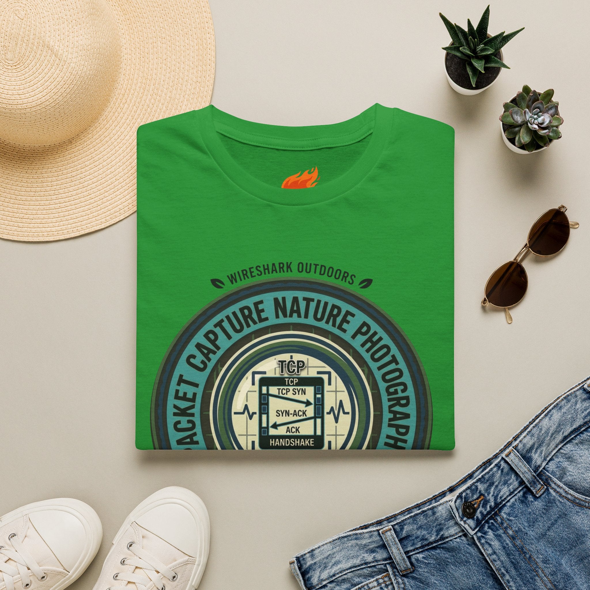 Packet Capture Nature Photography Graphic T-Shirt