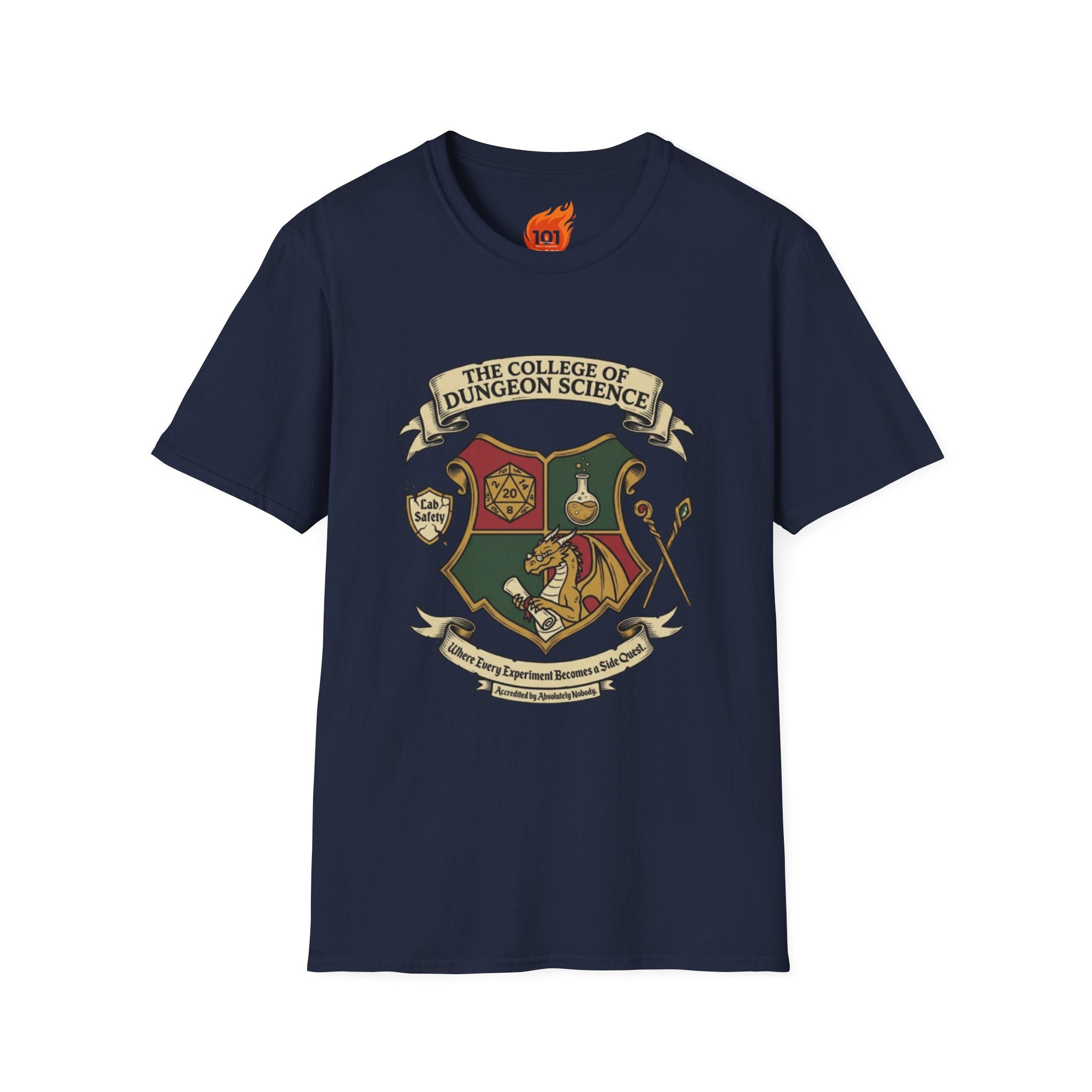College of Dungeon Science Graphic T-Shirt