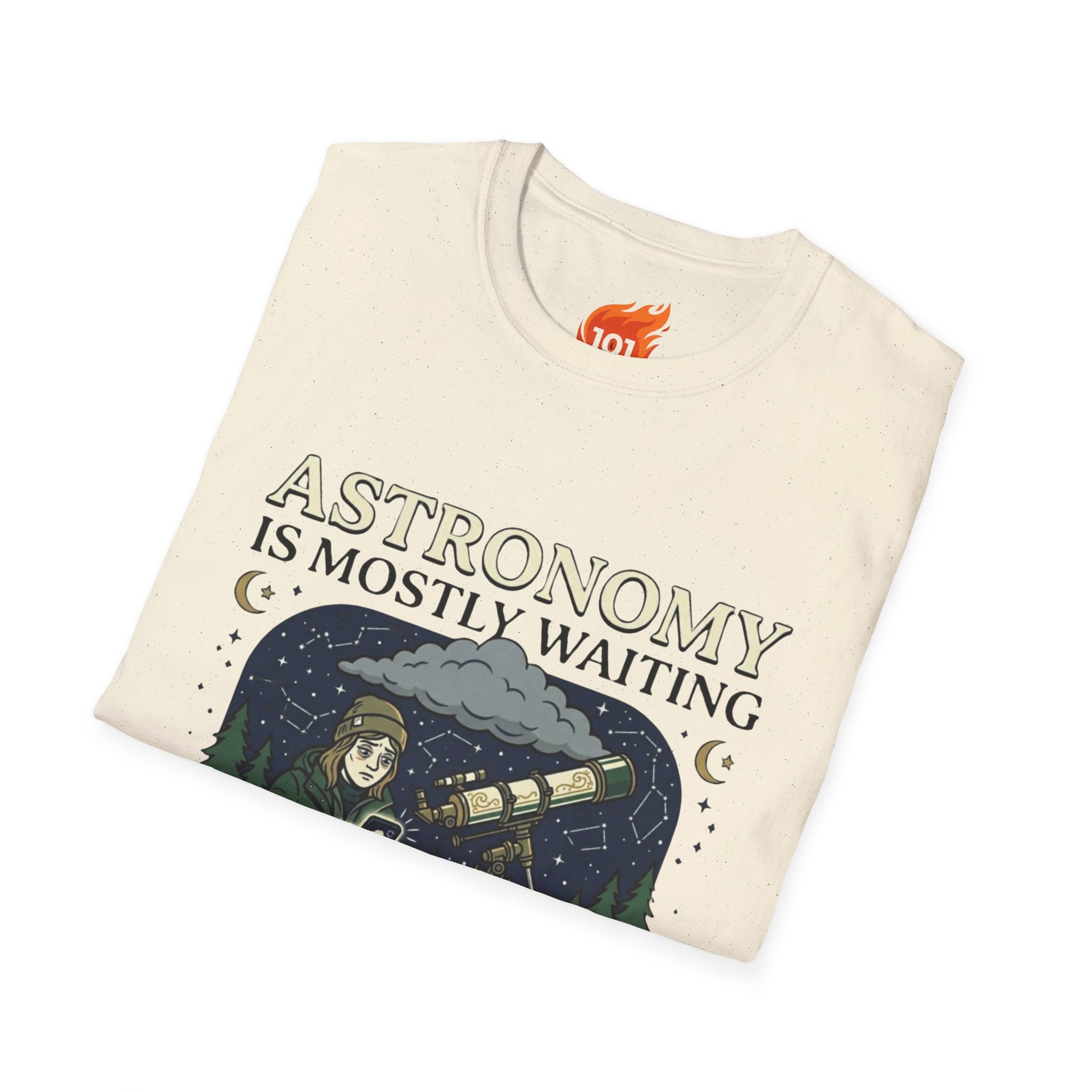 Astronomy is Mostly Waiting Graphic T-Shirt