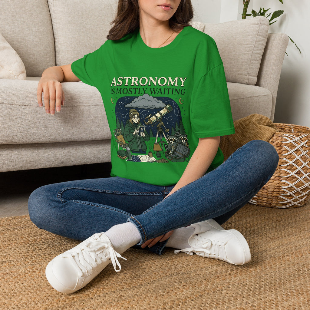 Astronomy is Mostly Waiting Graphic T-Shirt