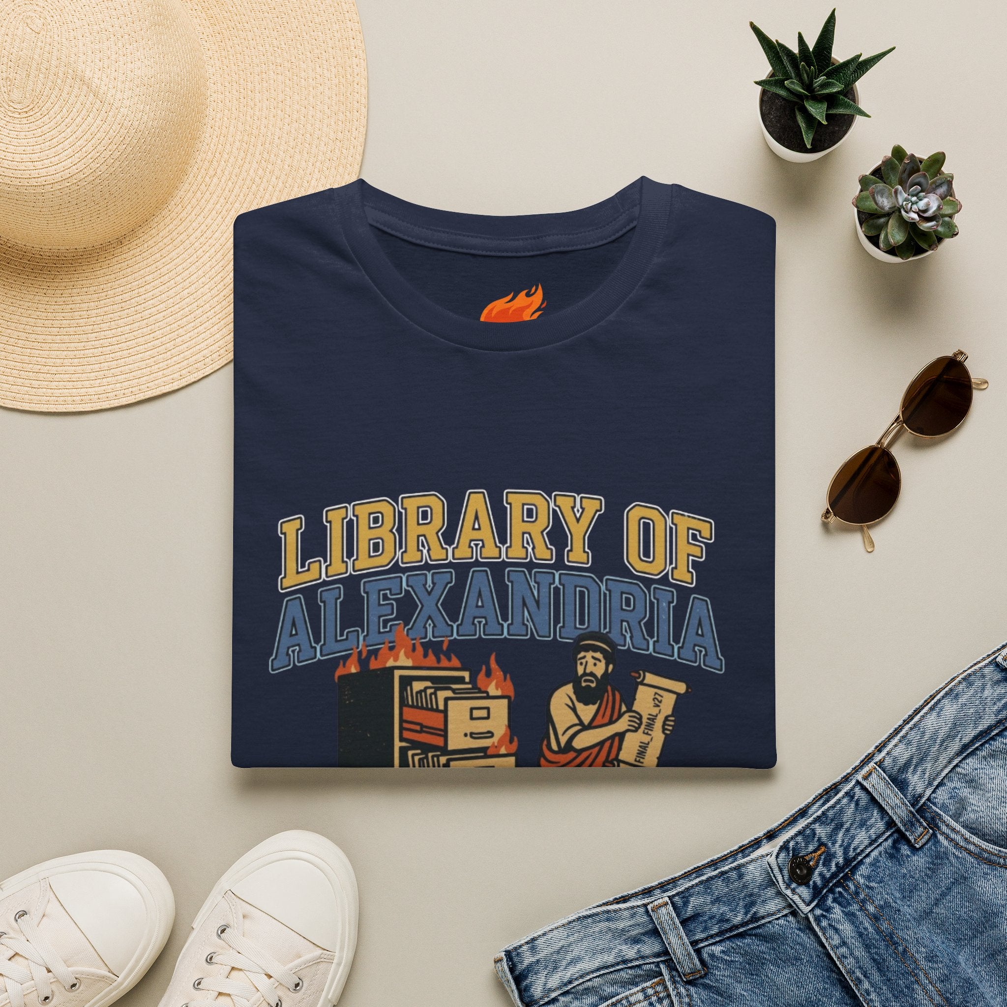 Library of Alexandria Backup Department Graphic T-Shirt