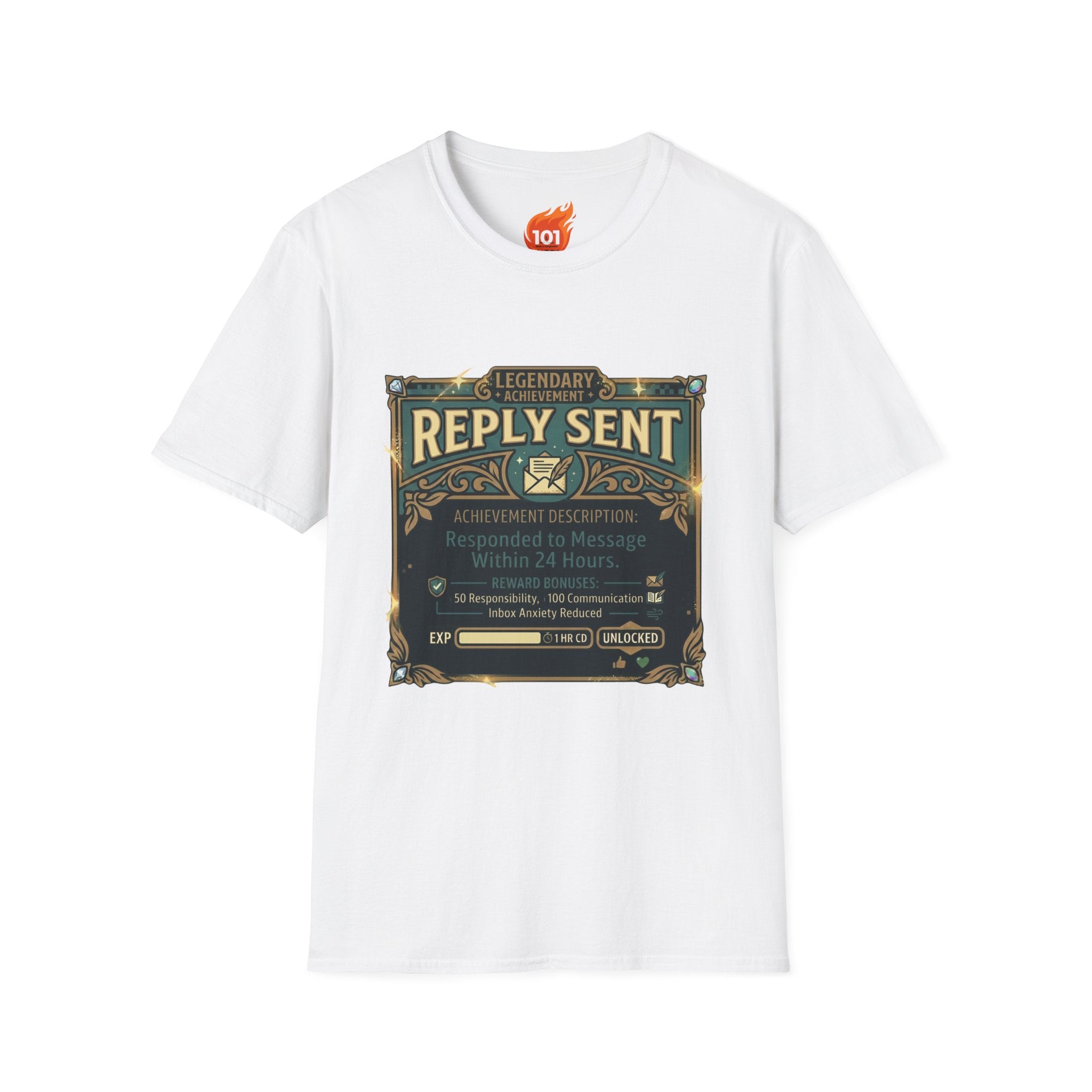 Achievement: Sent a Reply Graphic T-Shirt