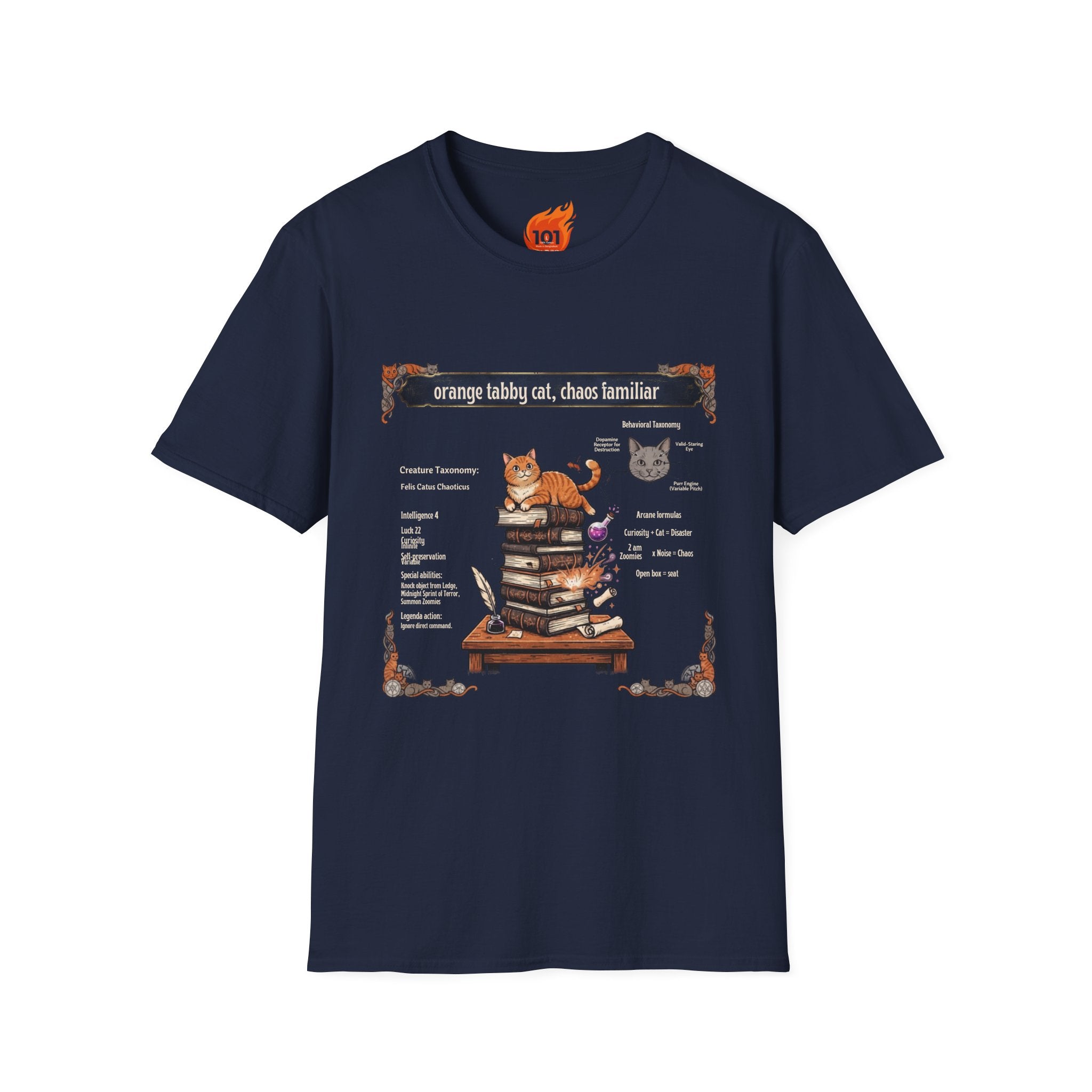 Everyday Bestiary: Orange Tabby Cat Graphic T-Shirt