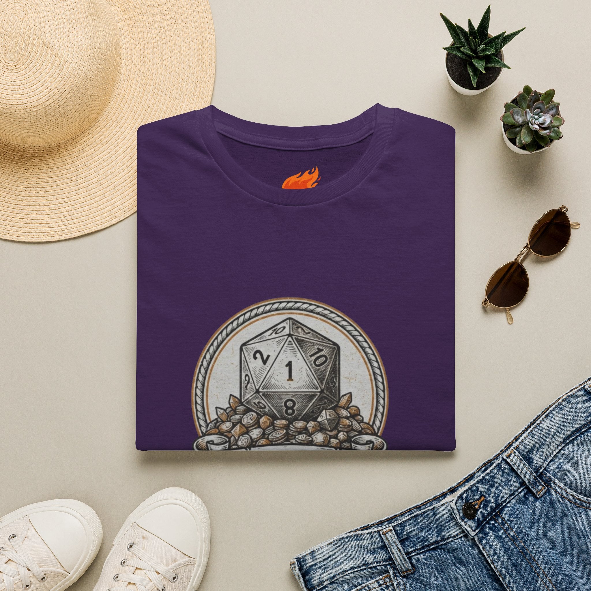 Cursed Dice Pile Graphic T-Shirt