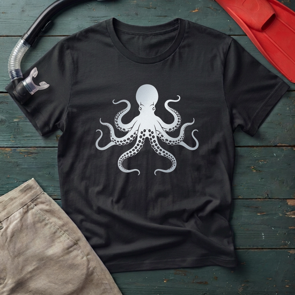 Giant Pacific Octopus Graphic T-Shirt