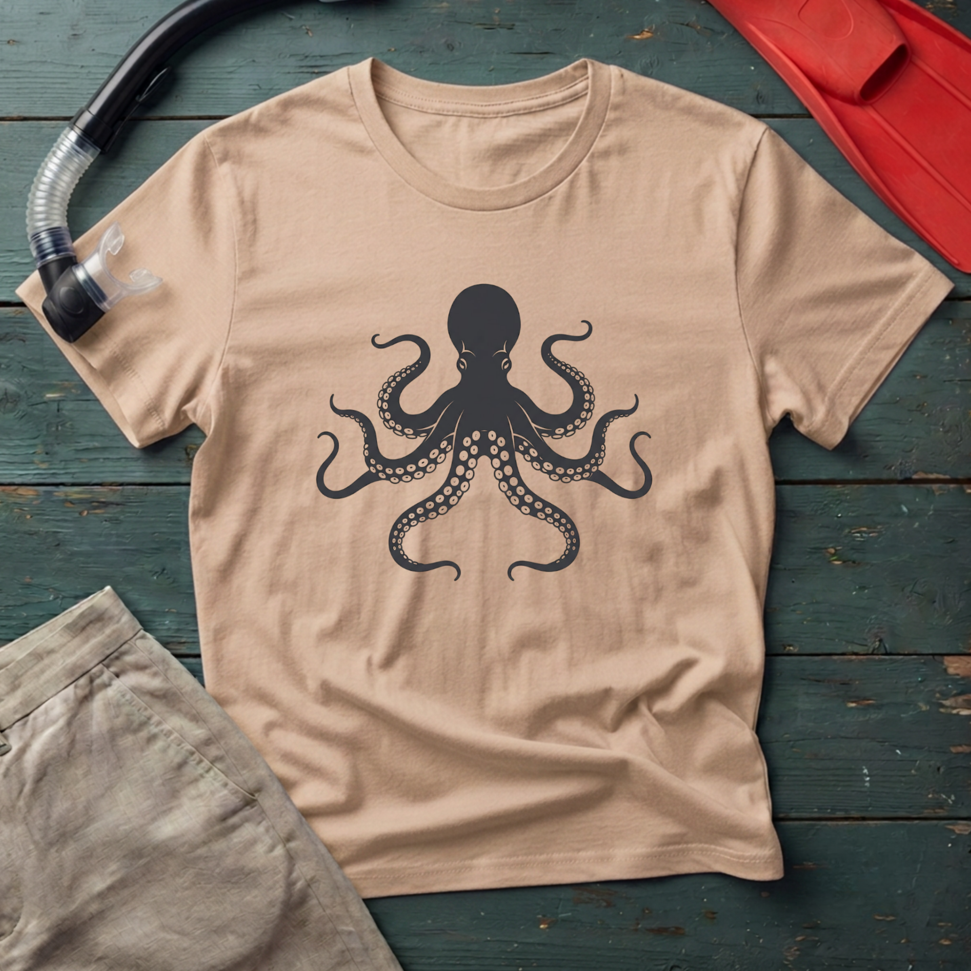 Giant Pacific Octopus Graphic T-Shirt