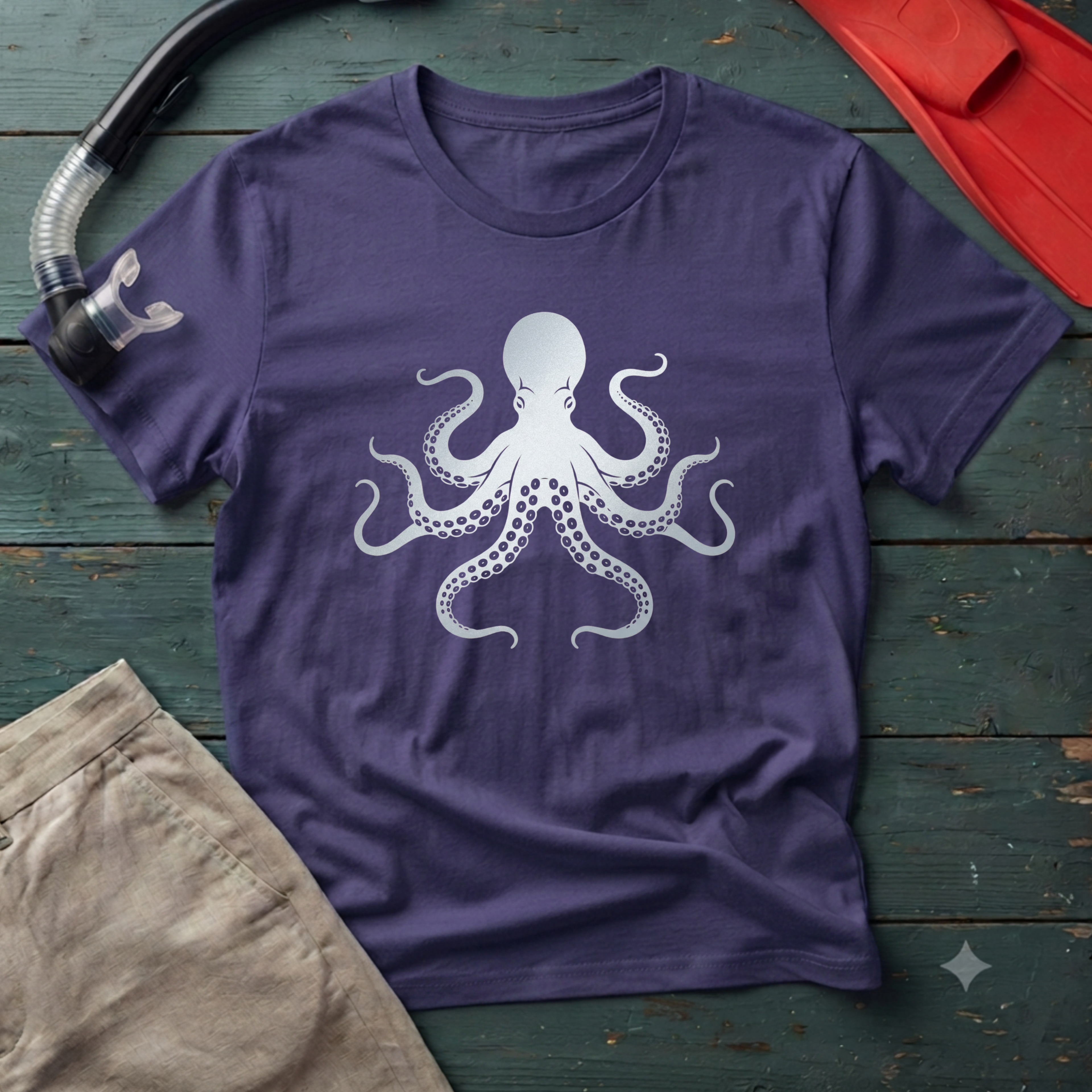 Giant Pacific Octopus Graphic T-Shirt