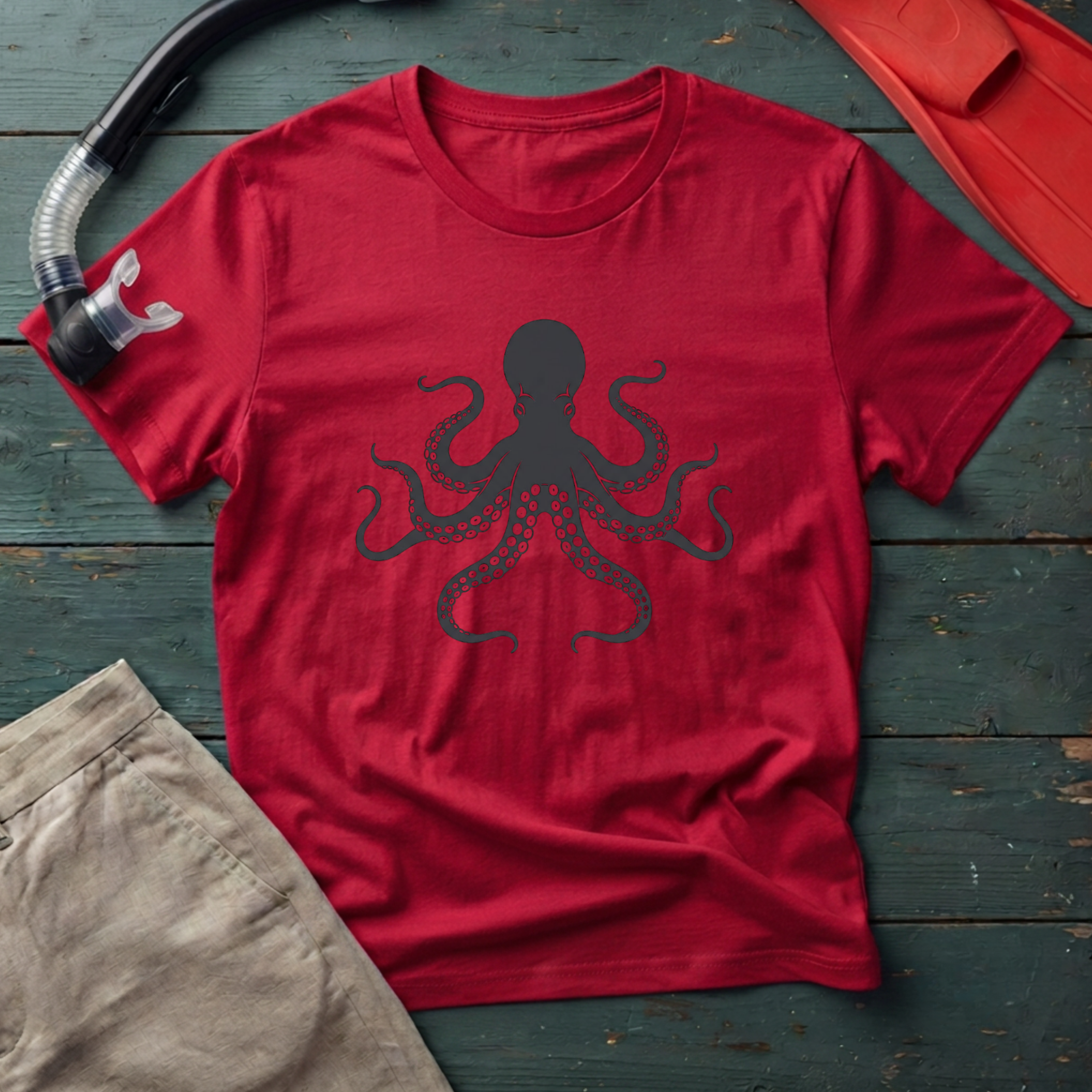 Giant Pacific Octopus Graphic T-Shirt