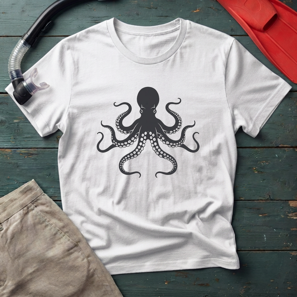 Giant Pacific Octopus Graphic T-Shirt