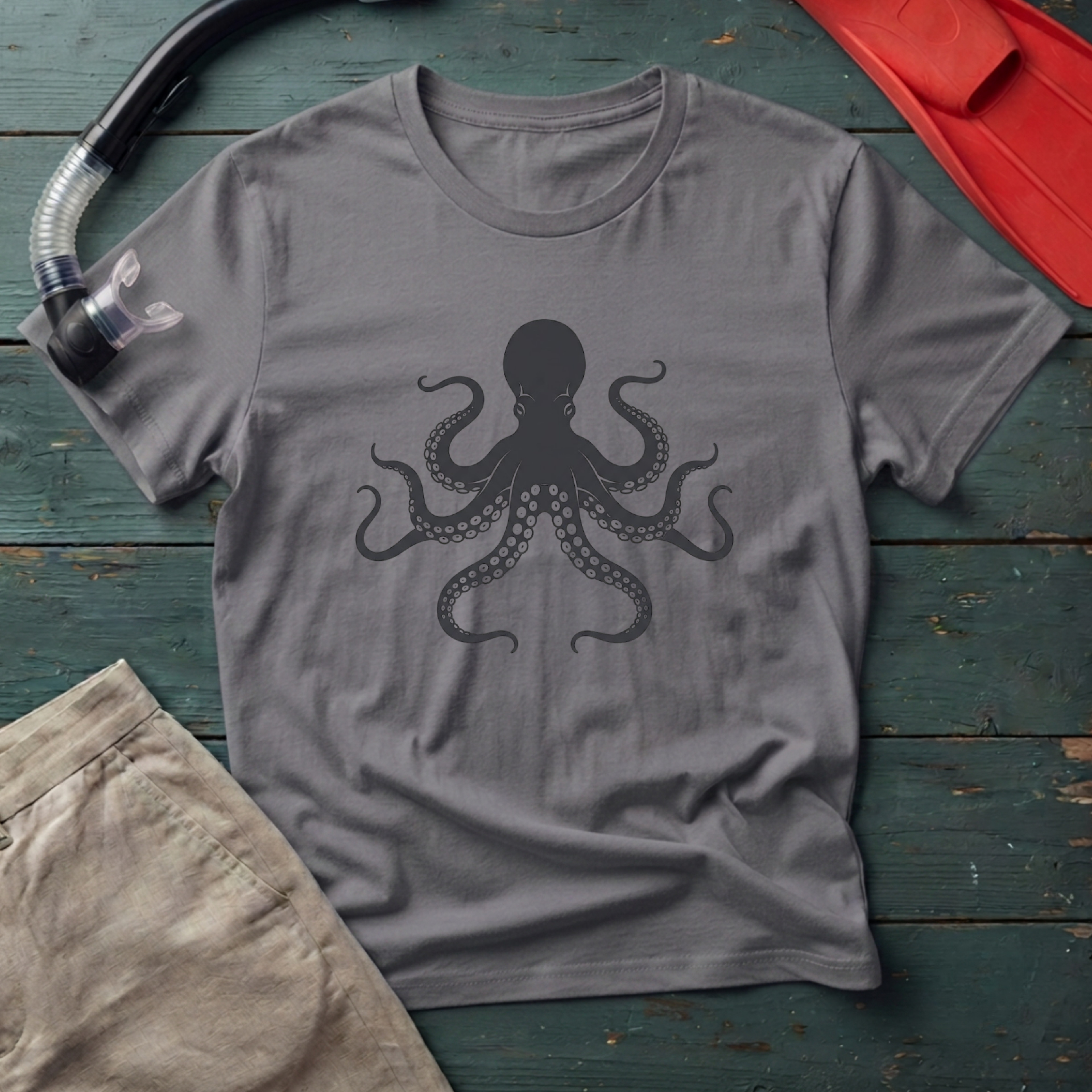 Giant Pacific Octopus Graphic T-Shirt