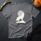Howling Gray Wolf Graphic T-Shirt