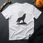 Howling Gray Wolf Graphic T-Shirt