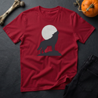 Howling Gray Wolf Graphic T-Shirt