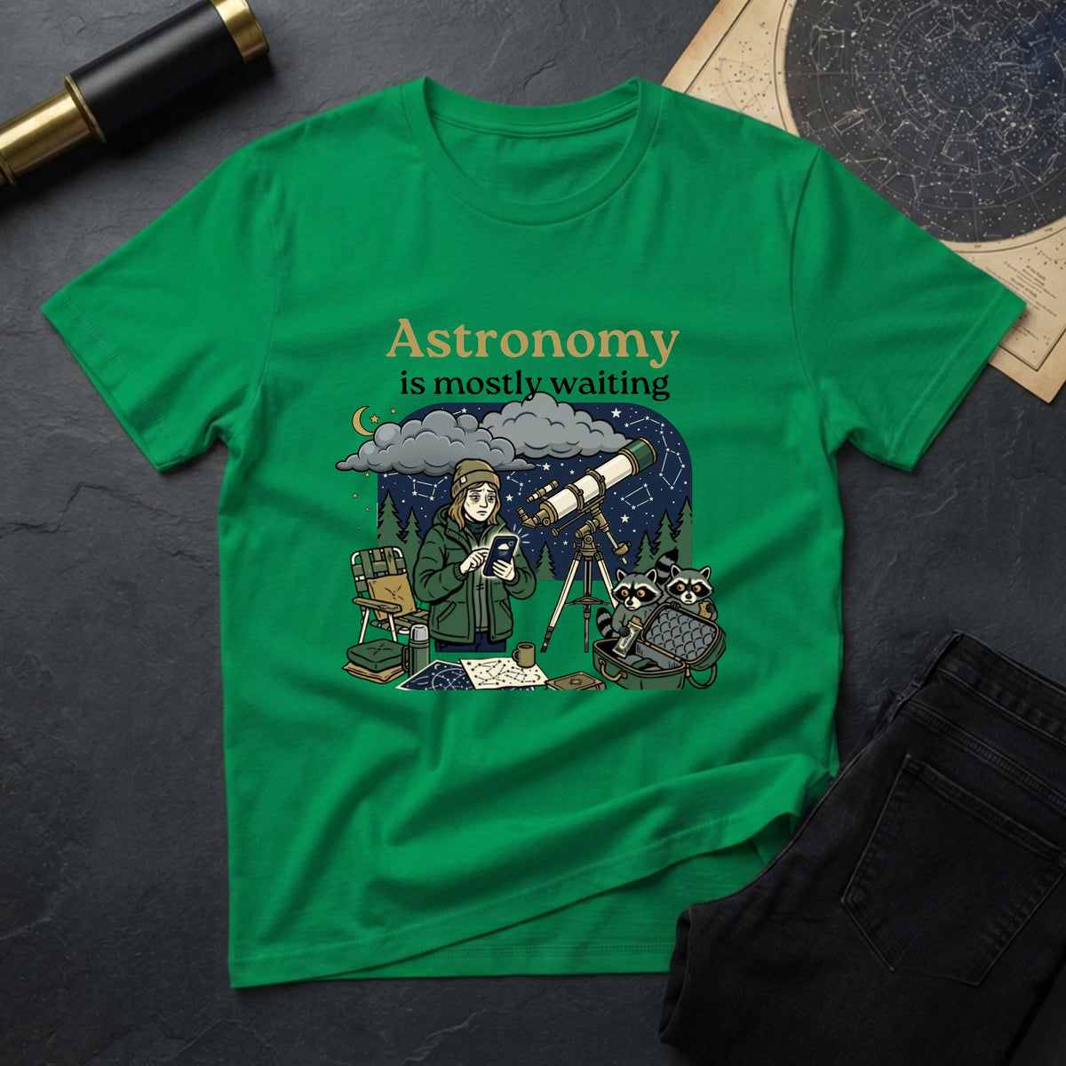 Astronomy is Mostly Waiting T-Shirt