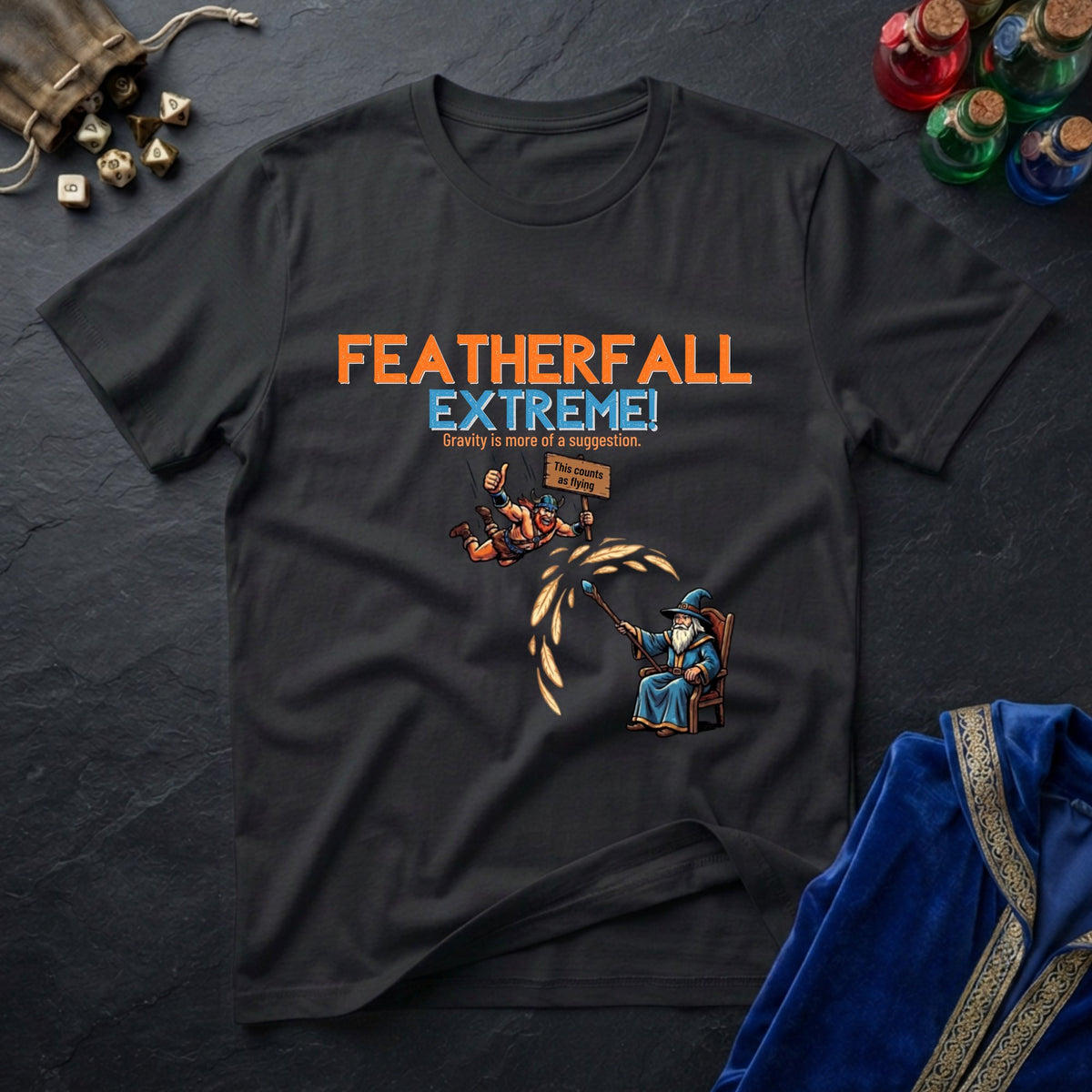Feather Fall Spell T-Shirt
