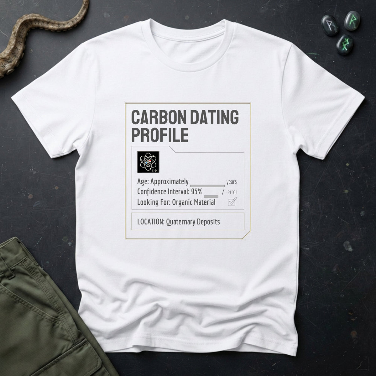 Carbon Dating Profile T-Shirt
