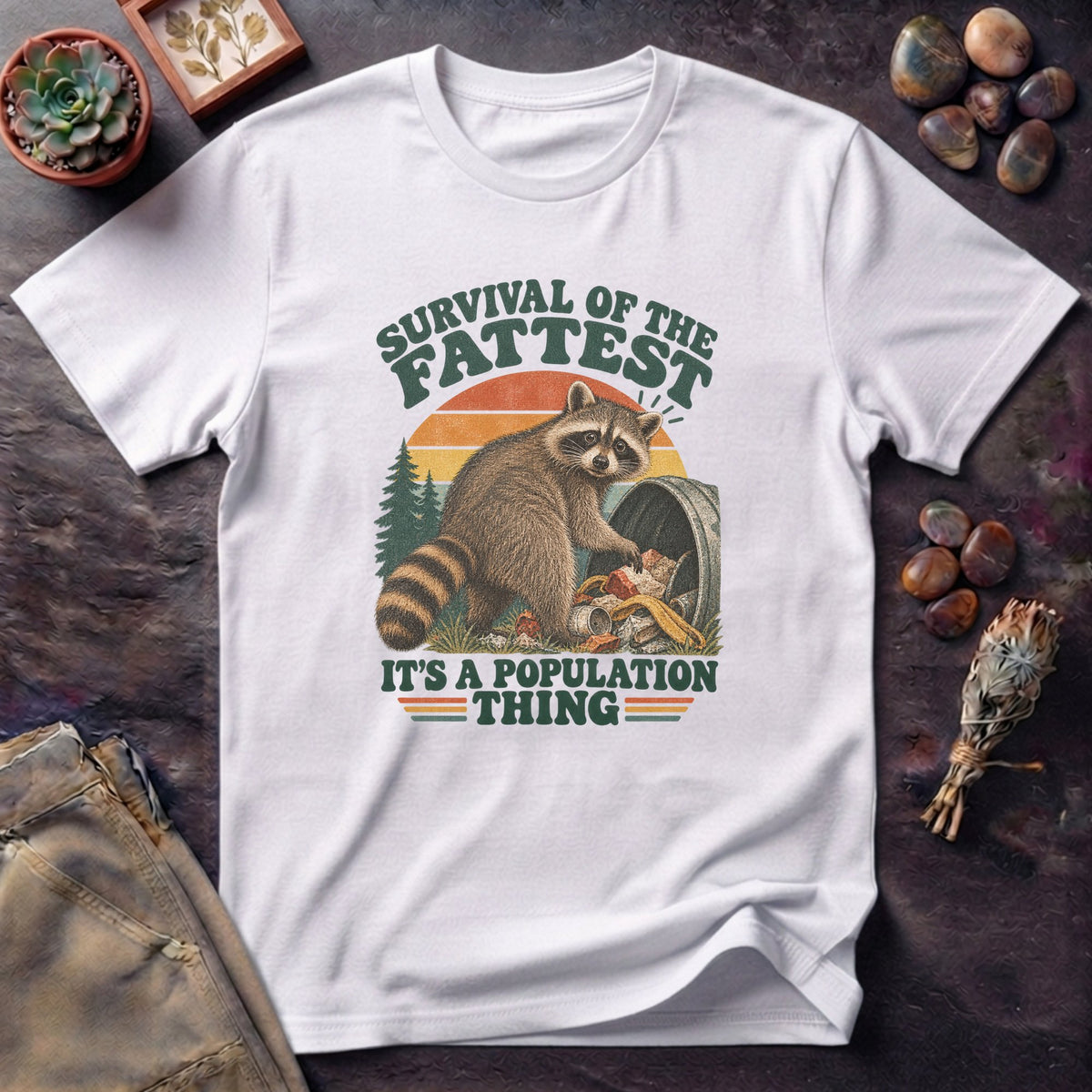 Fattest Raccoon Survival T-Shirt