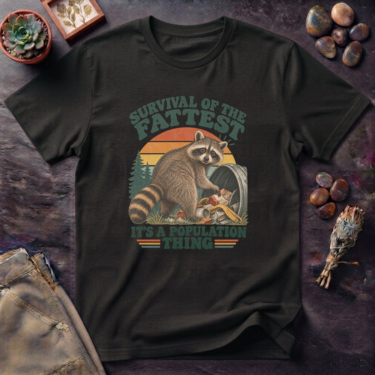 Fattest Raccoon Survival T-Shirt