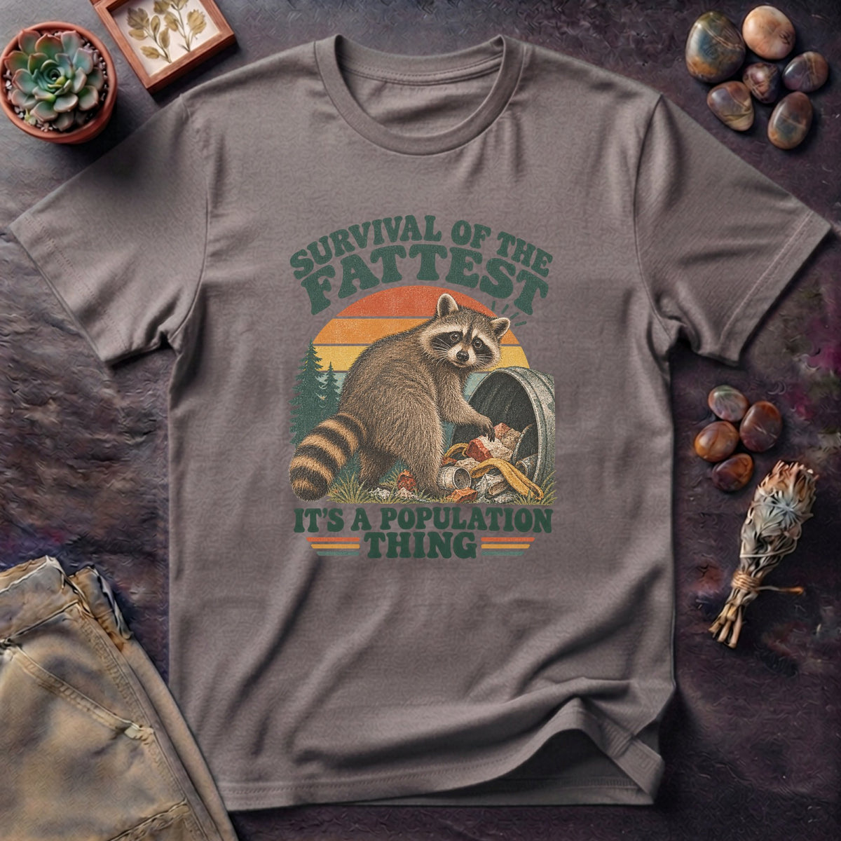 Fattest Raccoon Survival T-Shirt
