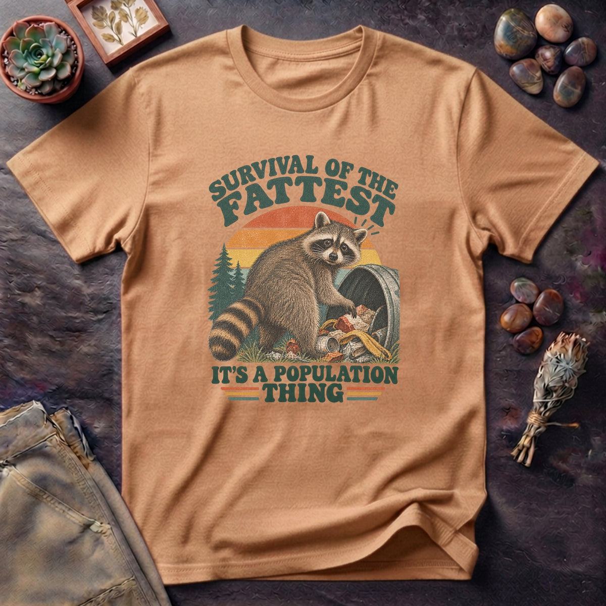 Fattest Raccoon Survival T-Shirt